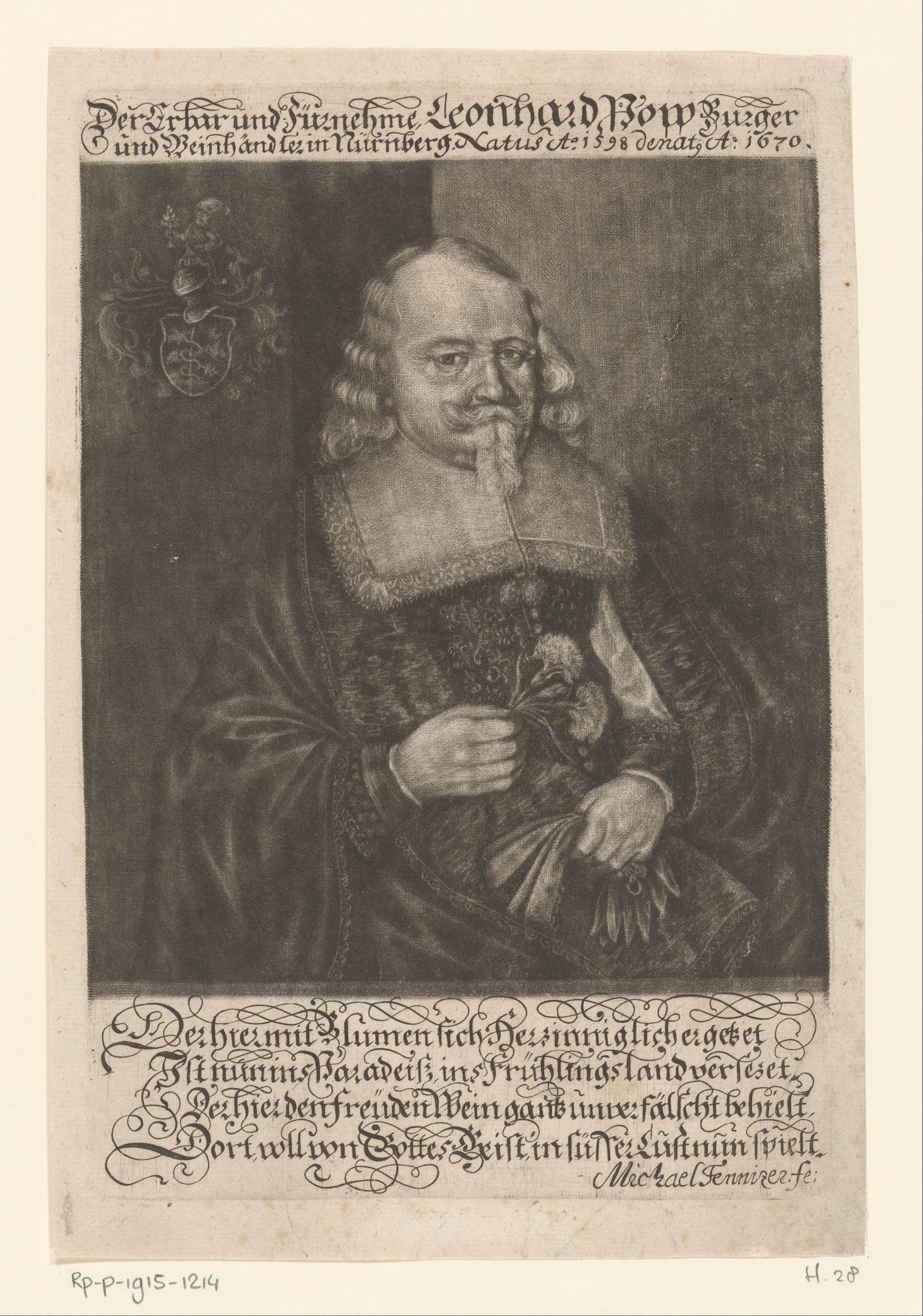 Portret van Leonhard Popp