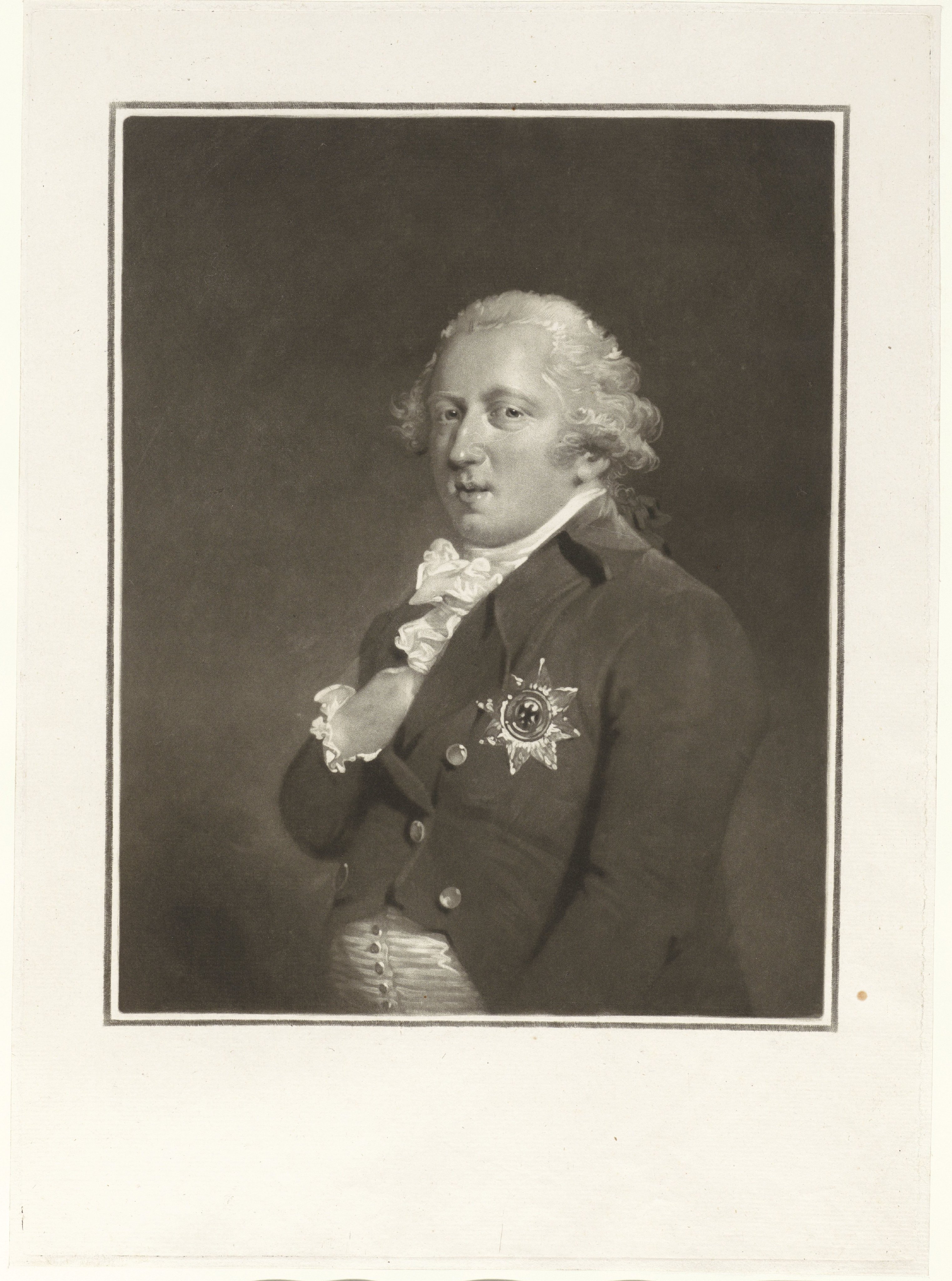 Portret van Karel George August, erfprins van Brunswijk-Wolfenbüttel