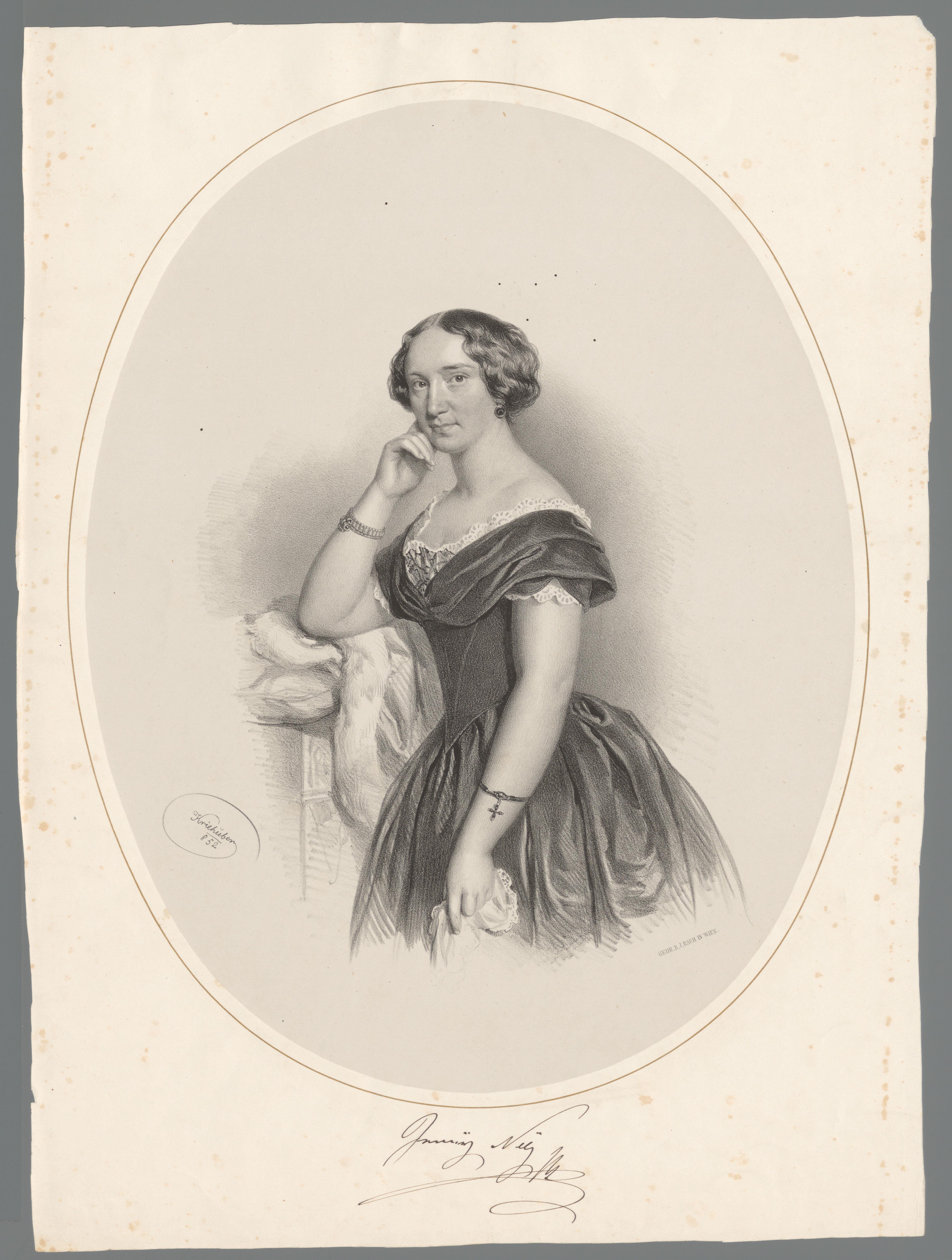 Portret van Jenny Bürde-Ney