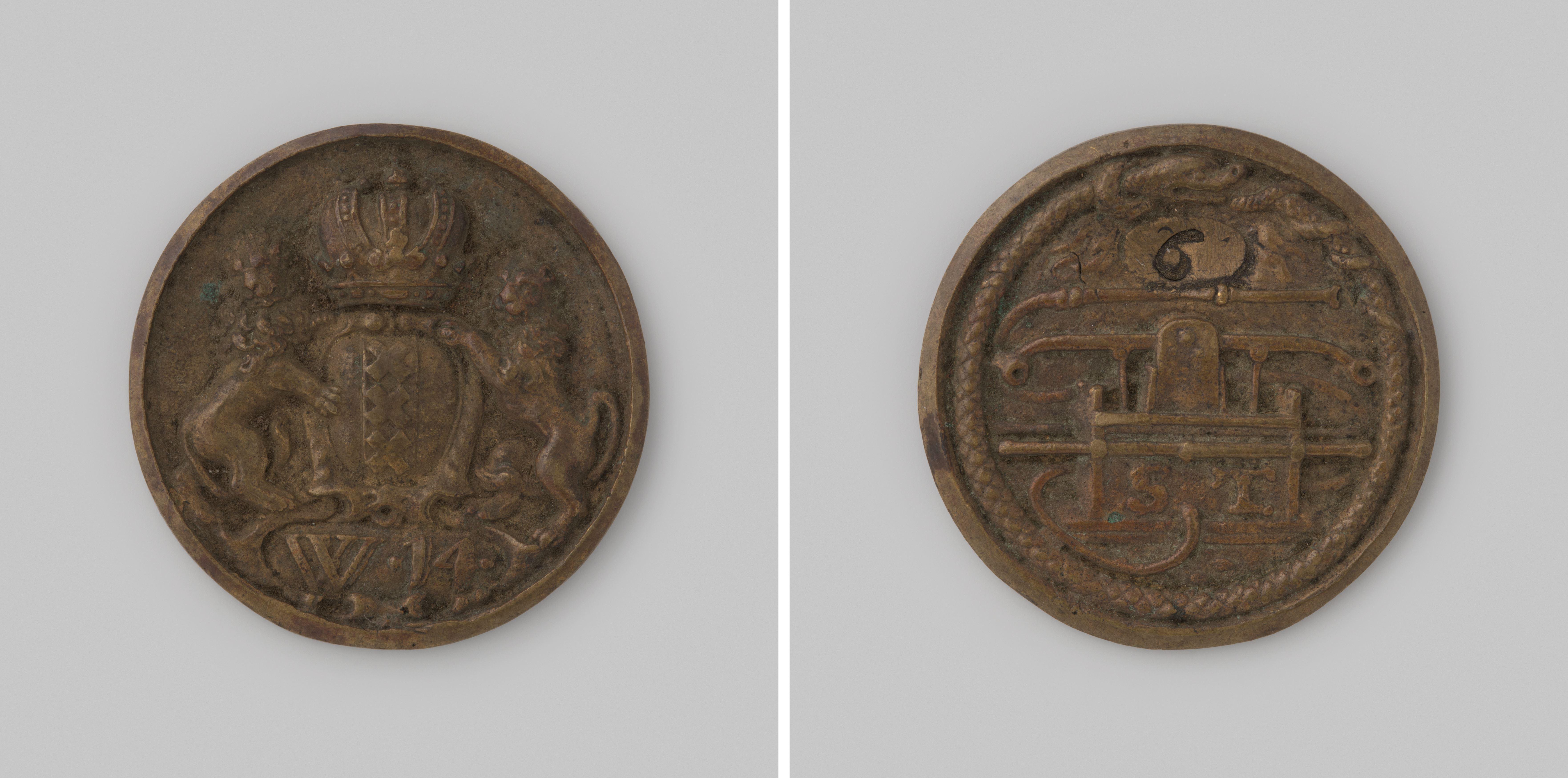 Amsterdam, brandspuitpenning van wijk 14