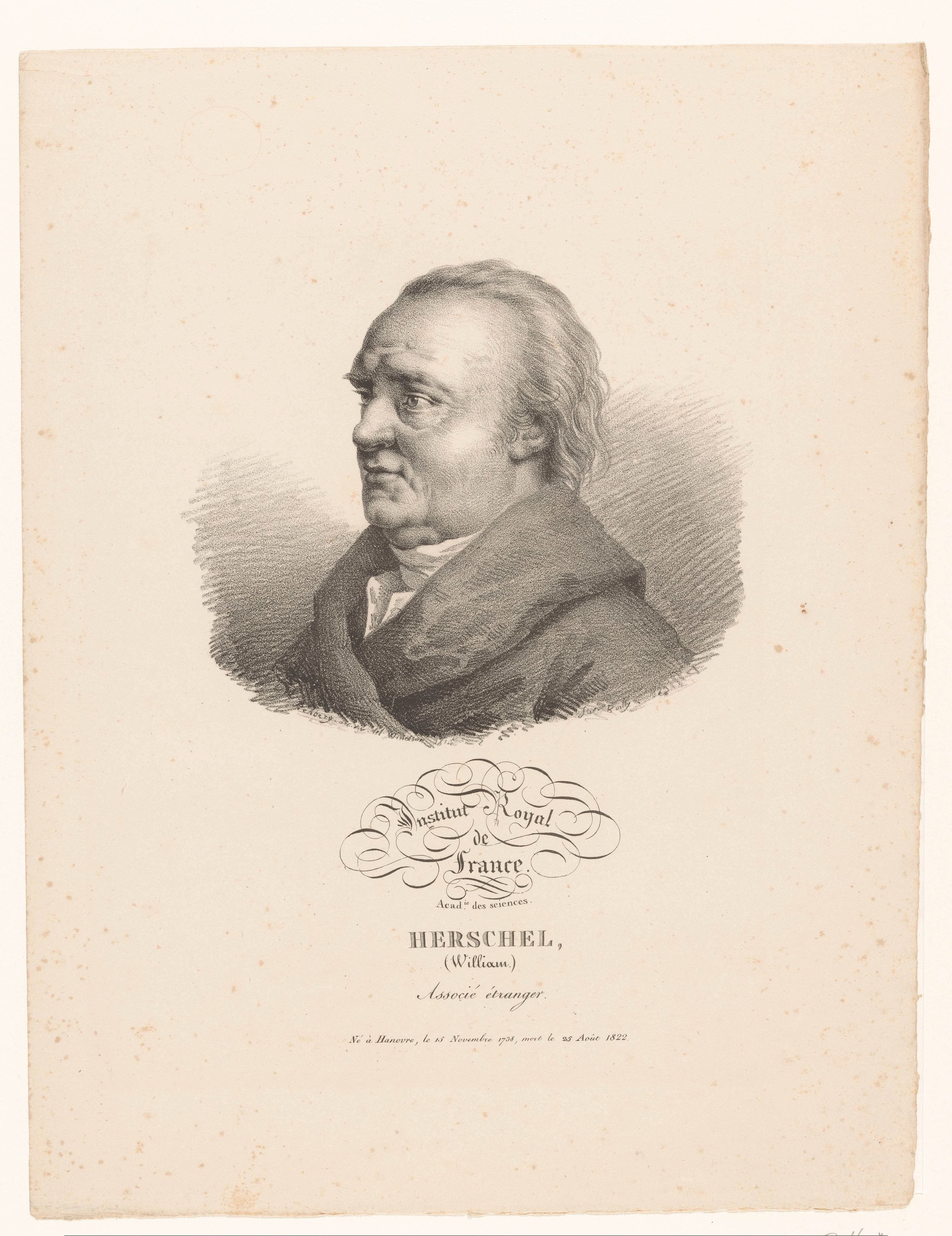 Portret van de astronoom Frederick William Herschel