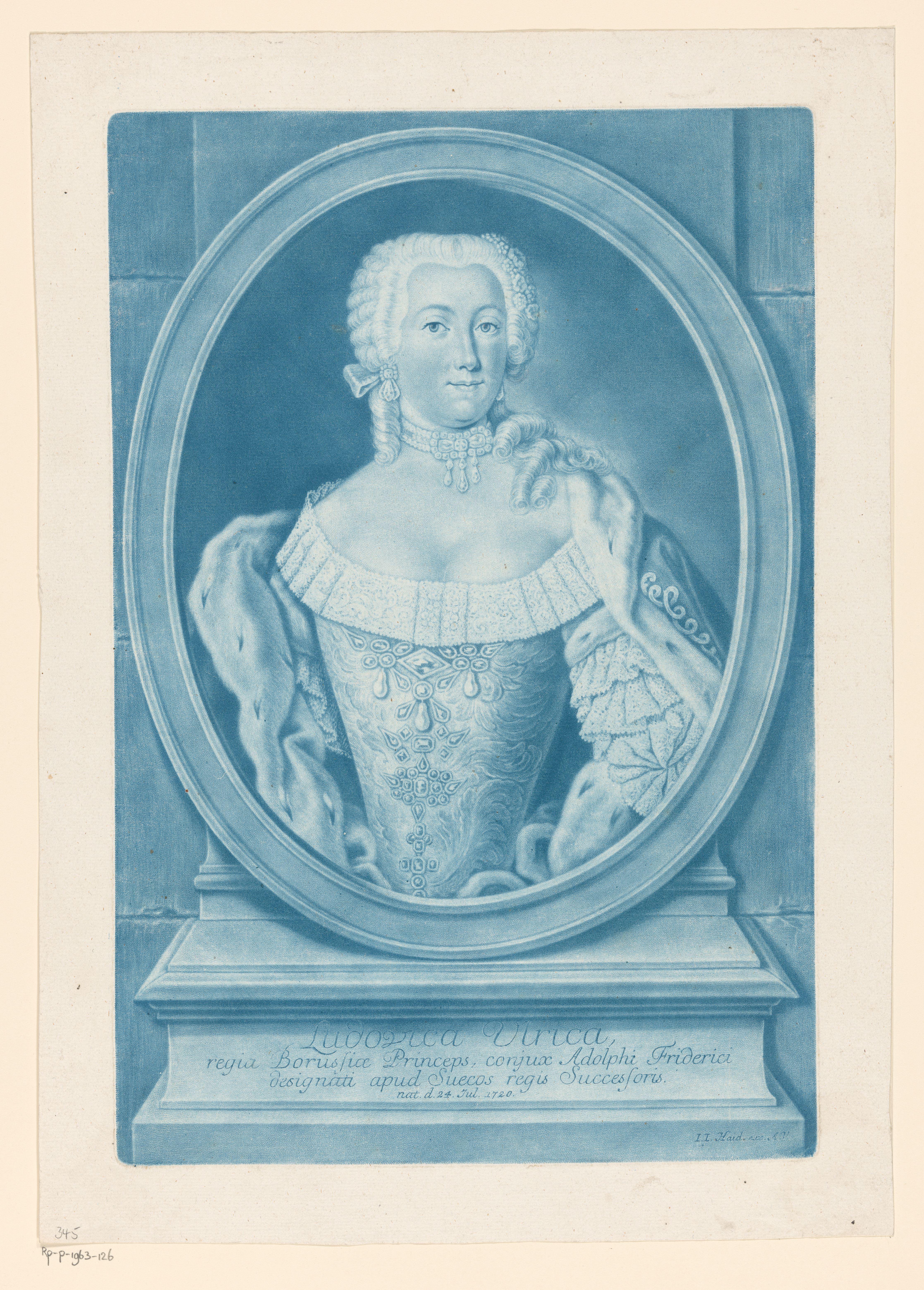 Portret van Louisa Ulrika, koningin van Zweden