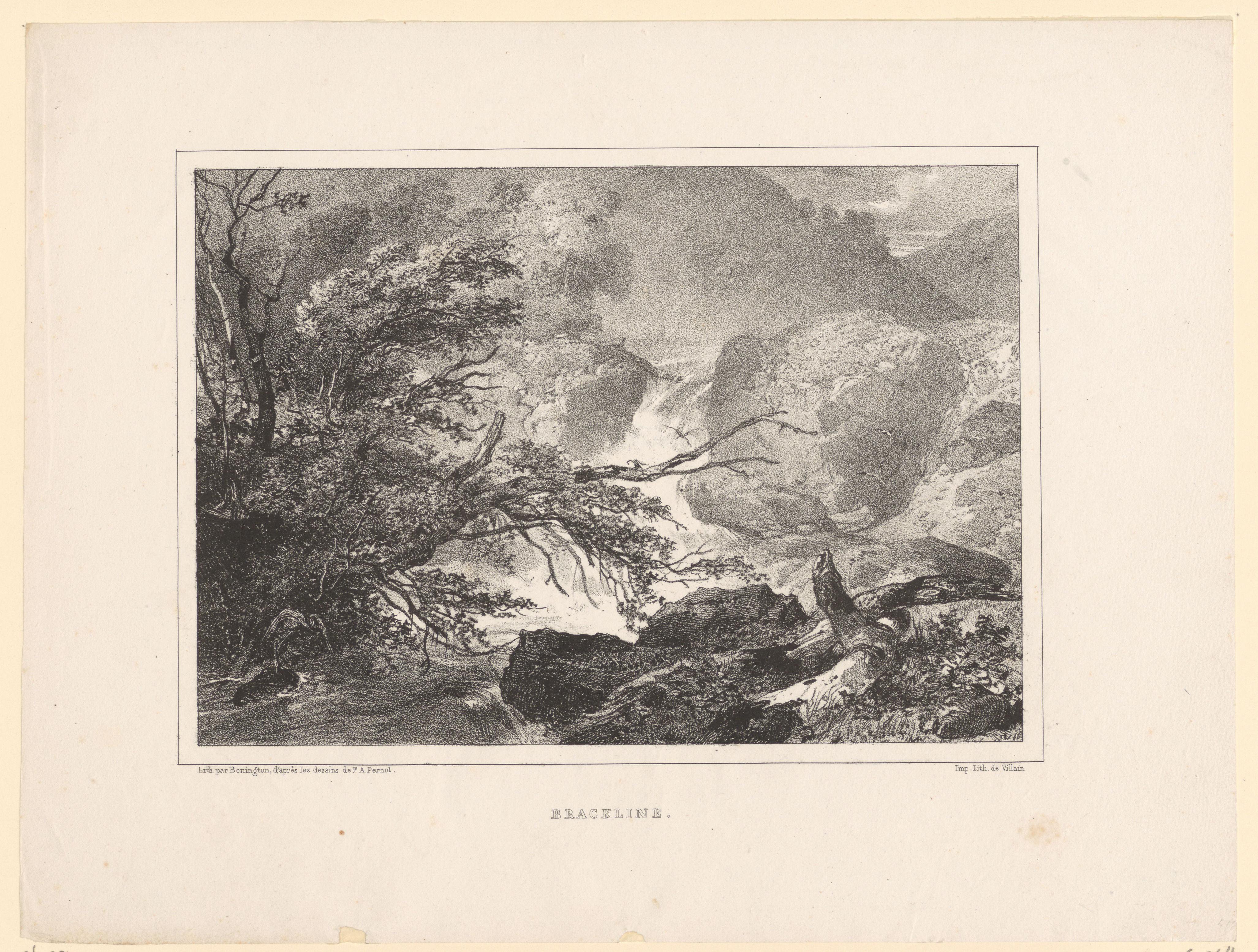 Landschap met waterval