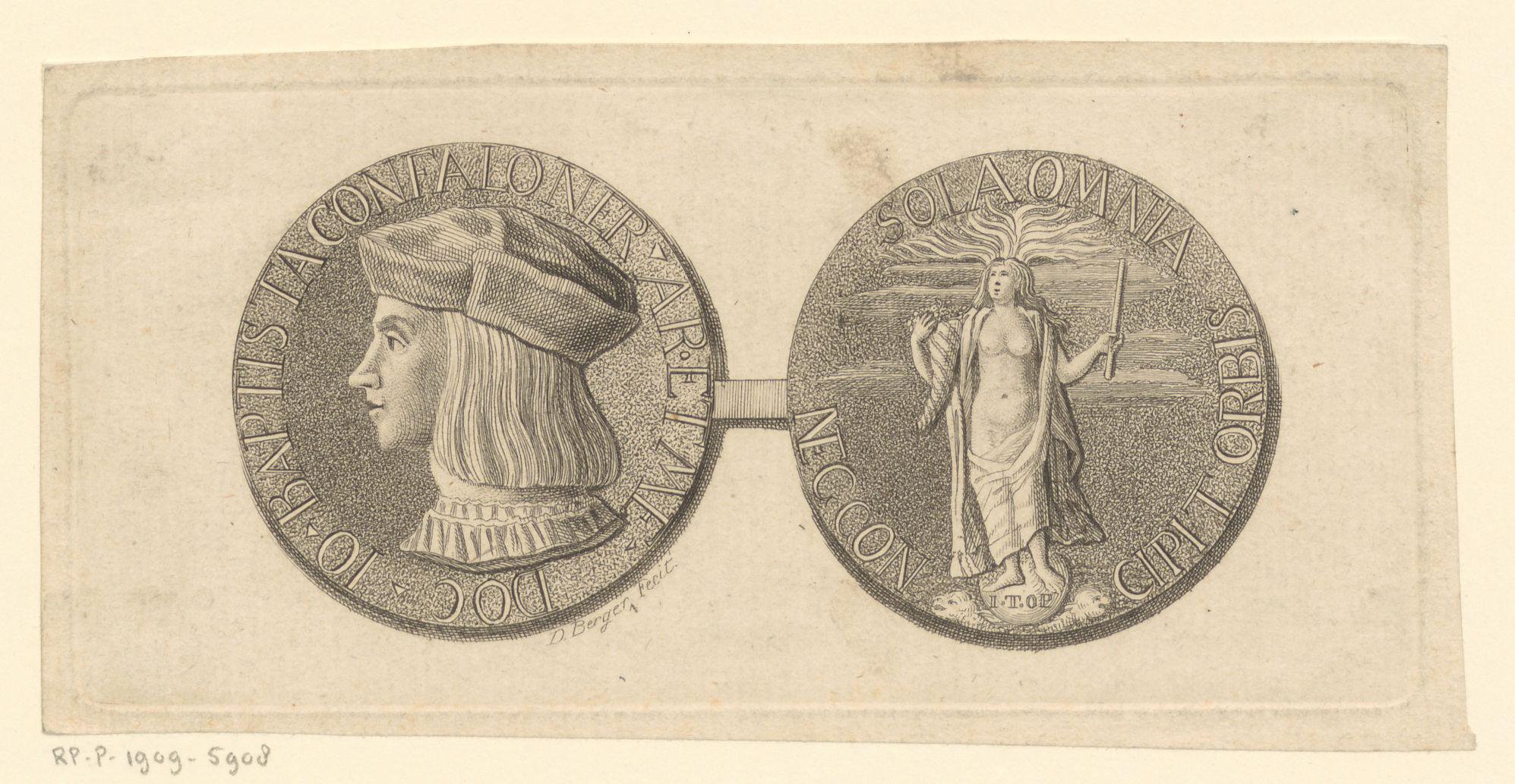 Medaille met een portret van Giovanni Battista Confalonieri