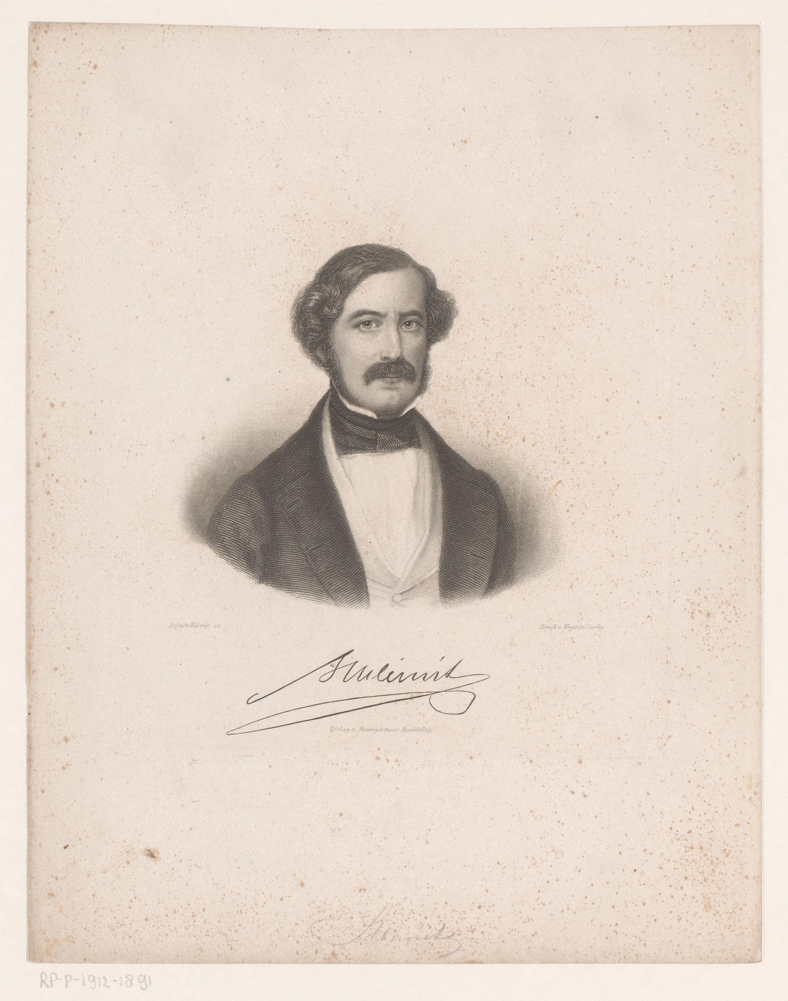 Portret van Alexander Schleinitz