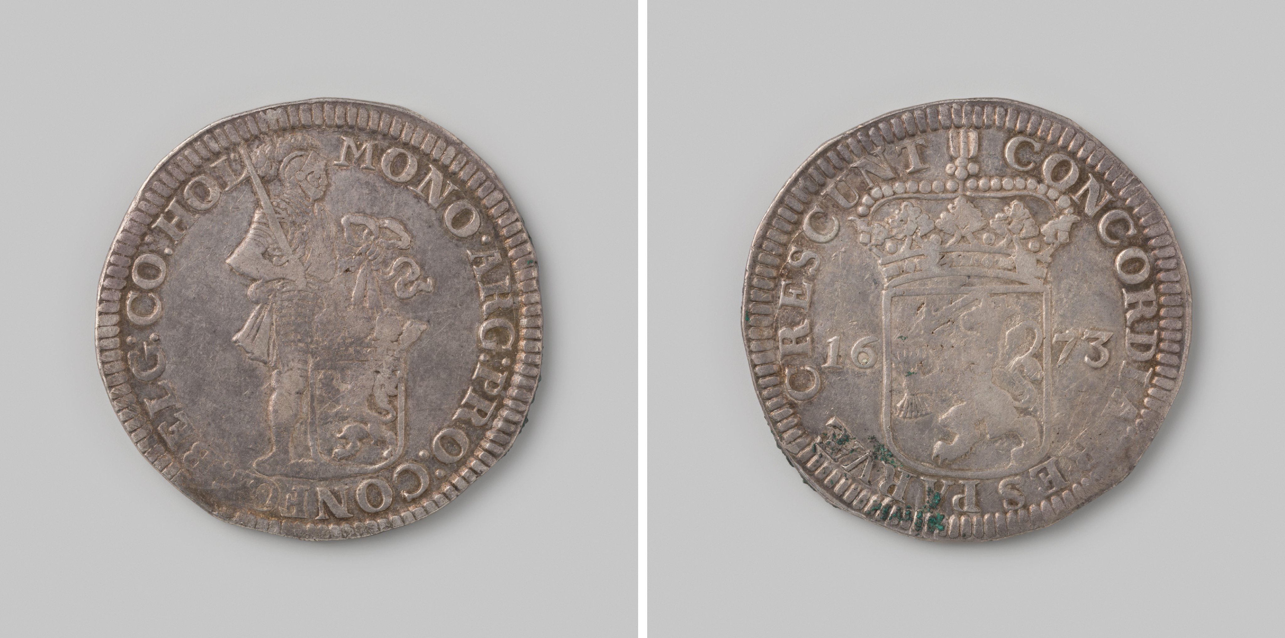 Hollandse zilveren dukaat, 1673