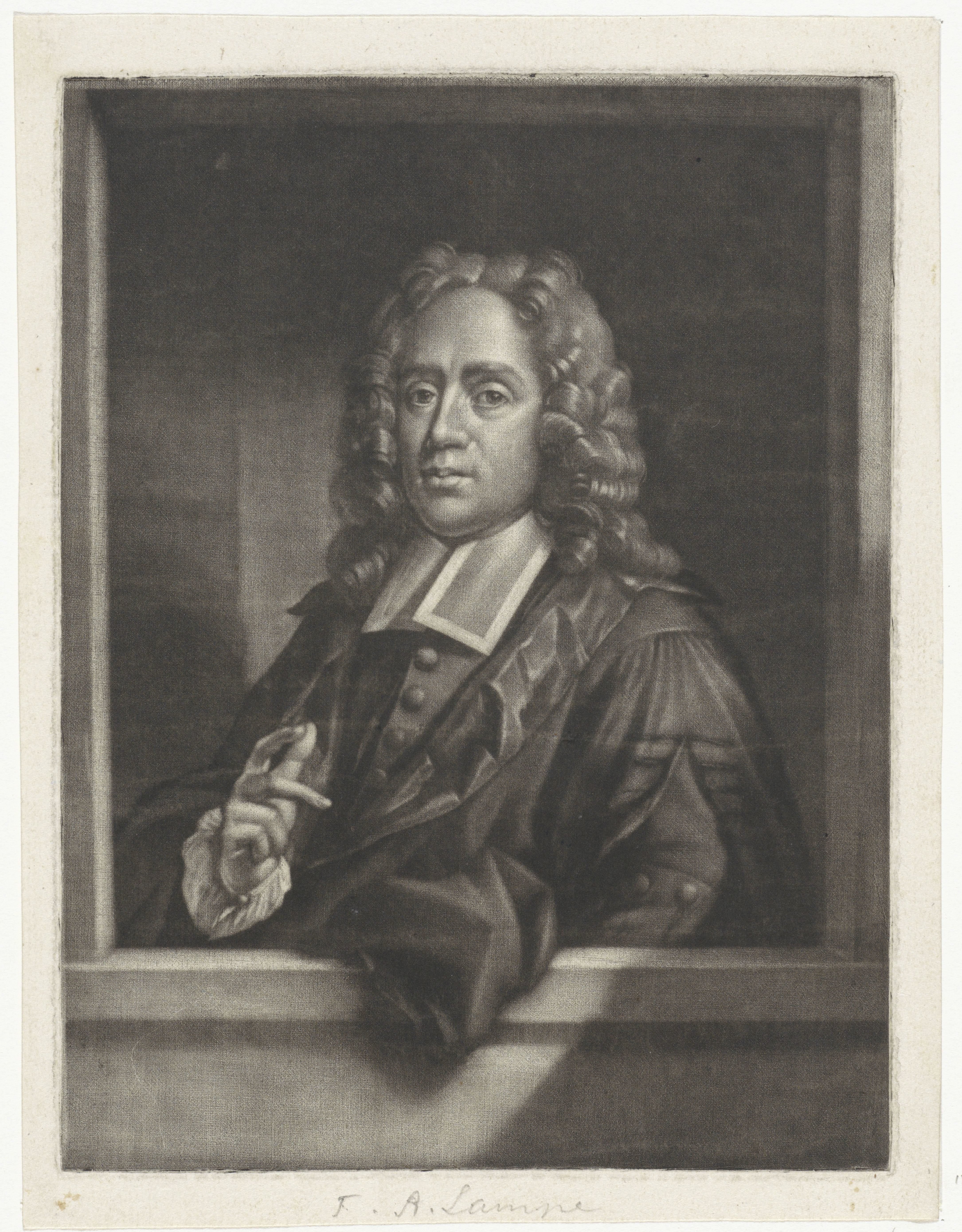 Portret van Friedrich Adolph Lampe