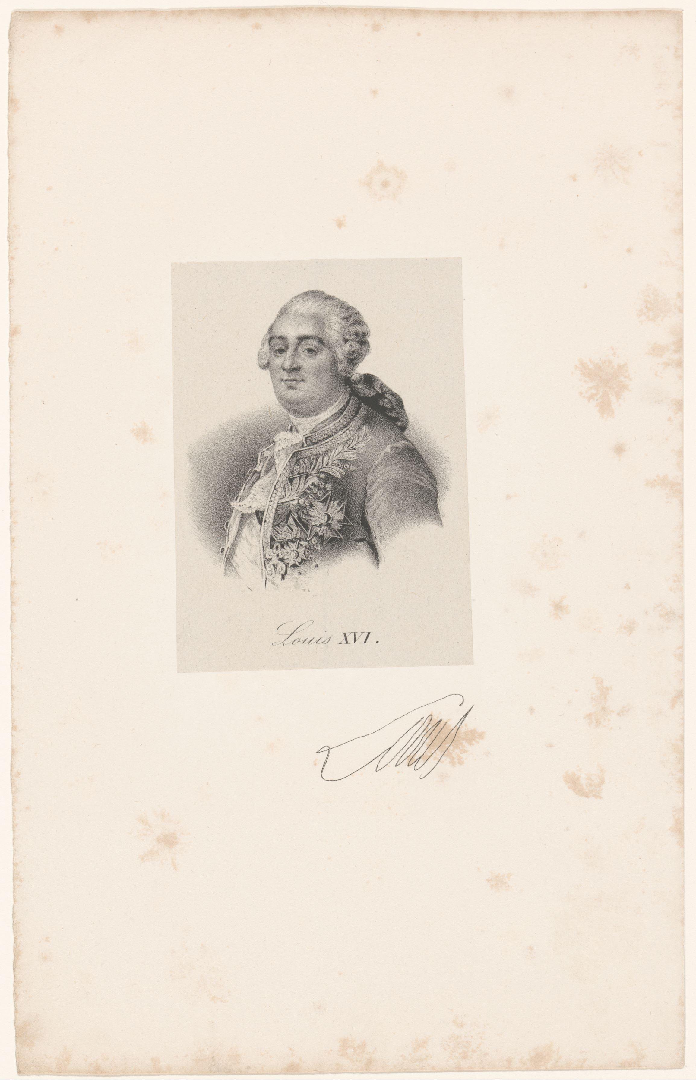 Portret van Lodewijk XVI van Frankrijk