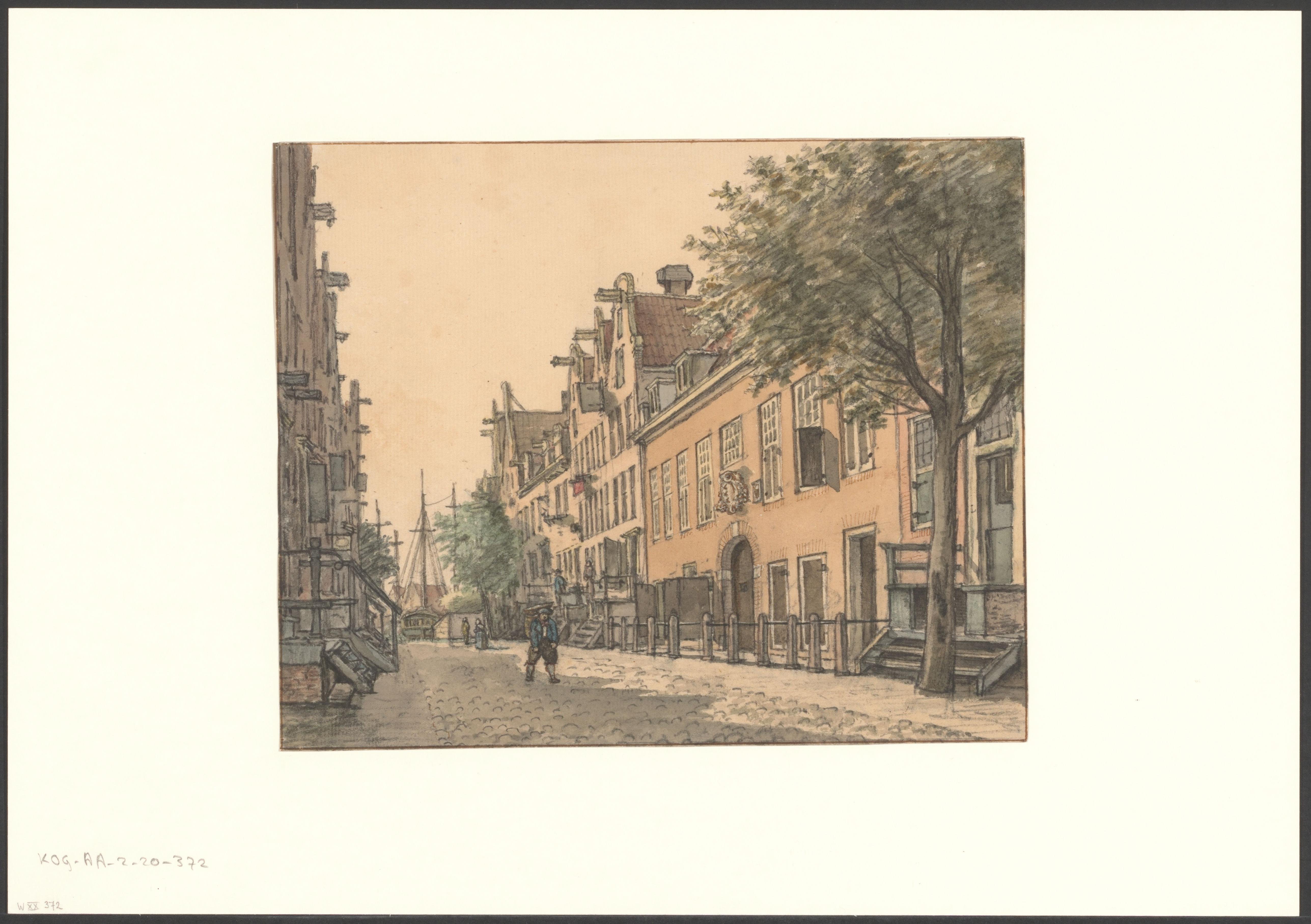 Gezicht op de Stadsschuitenmakerswerf in de Oostenburgervoorstraat