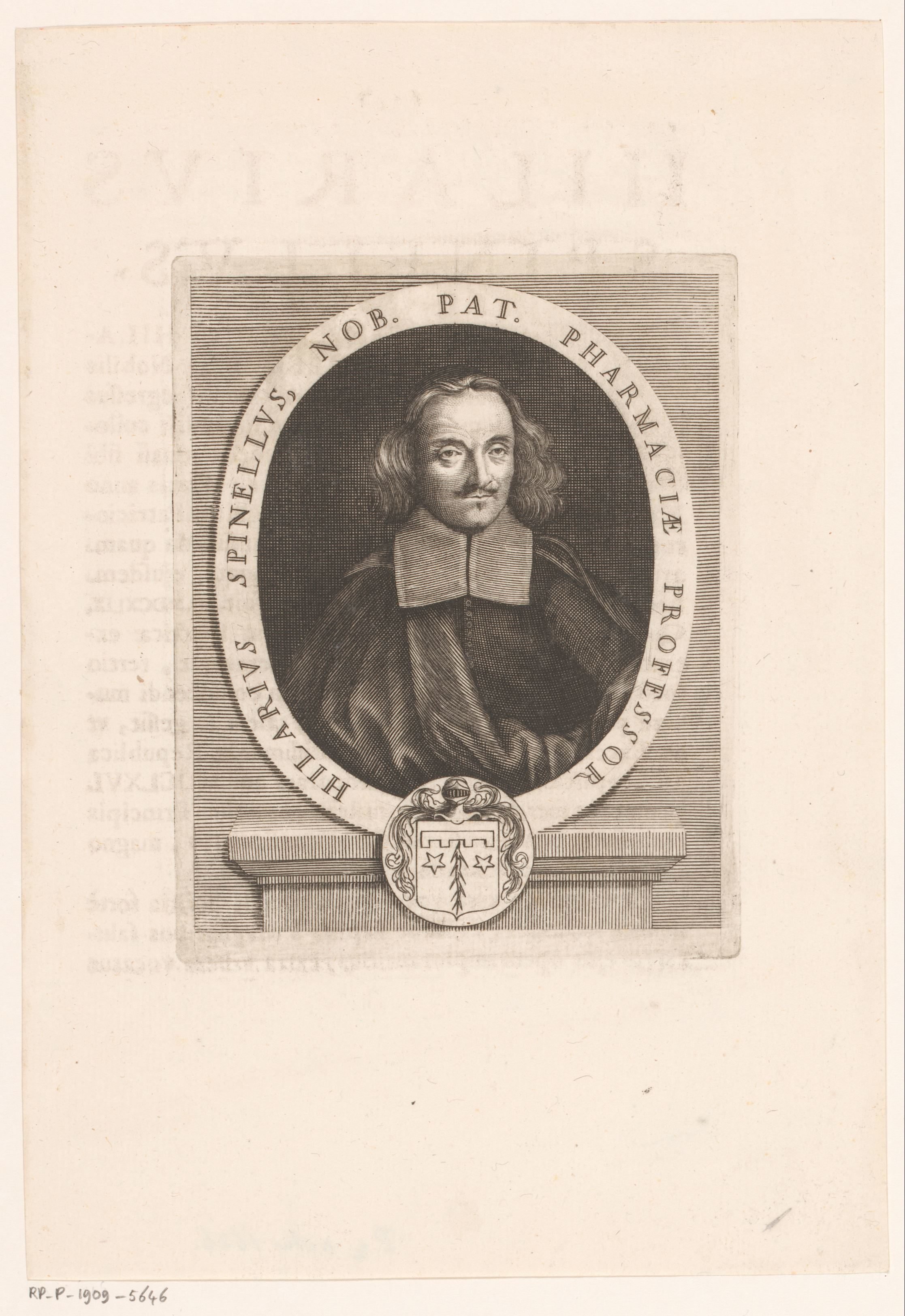 Portret van Hilarius Spinelius