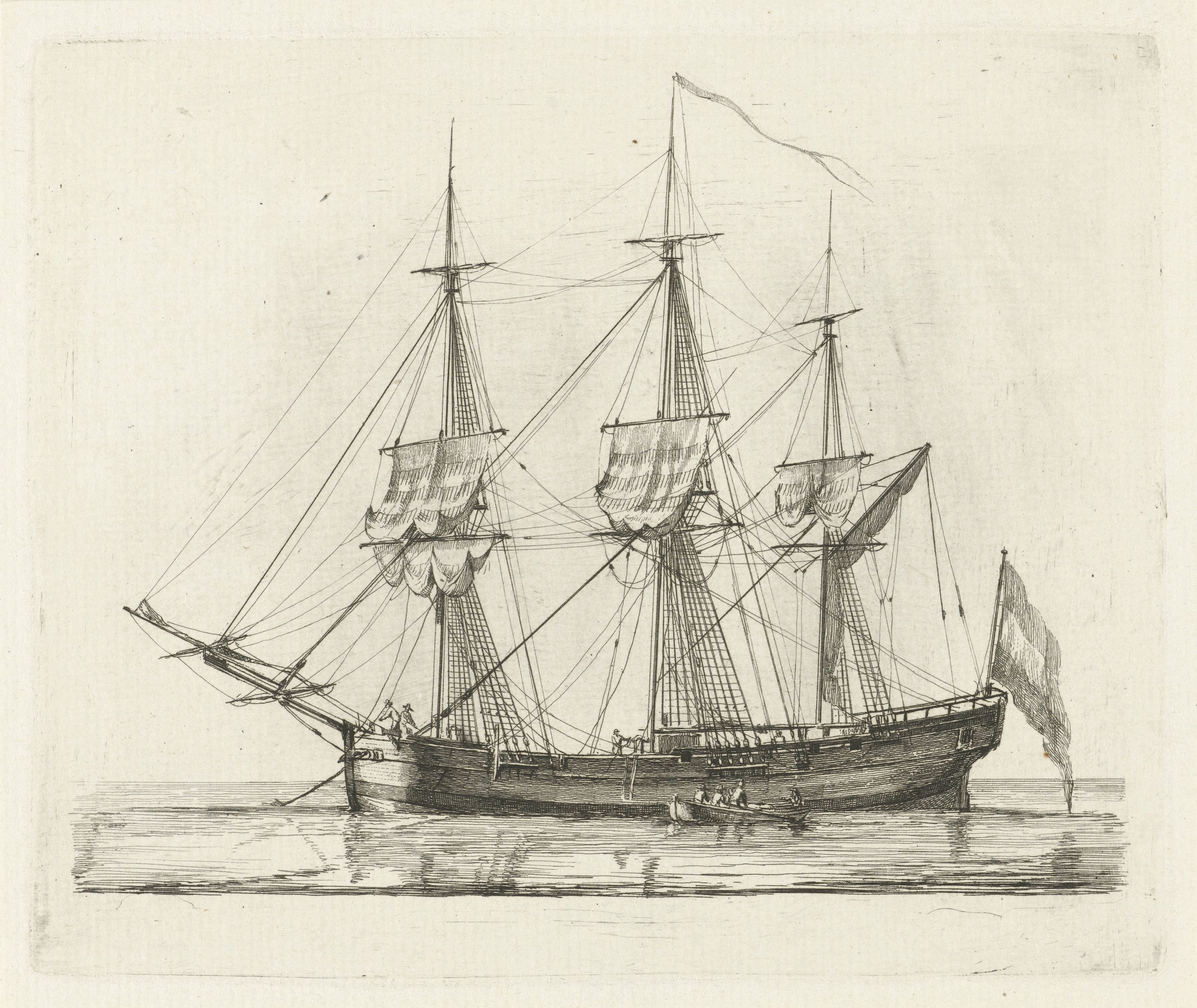 Driemaster voor anker