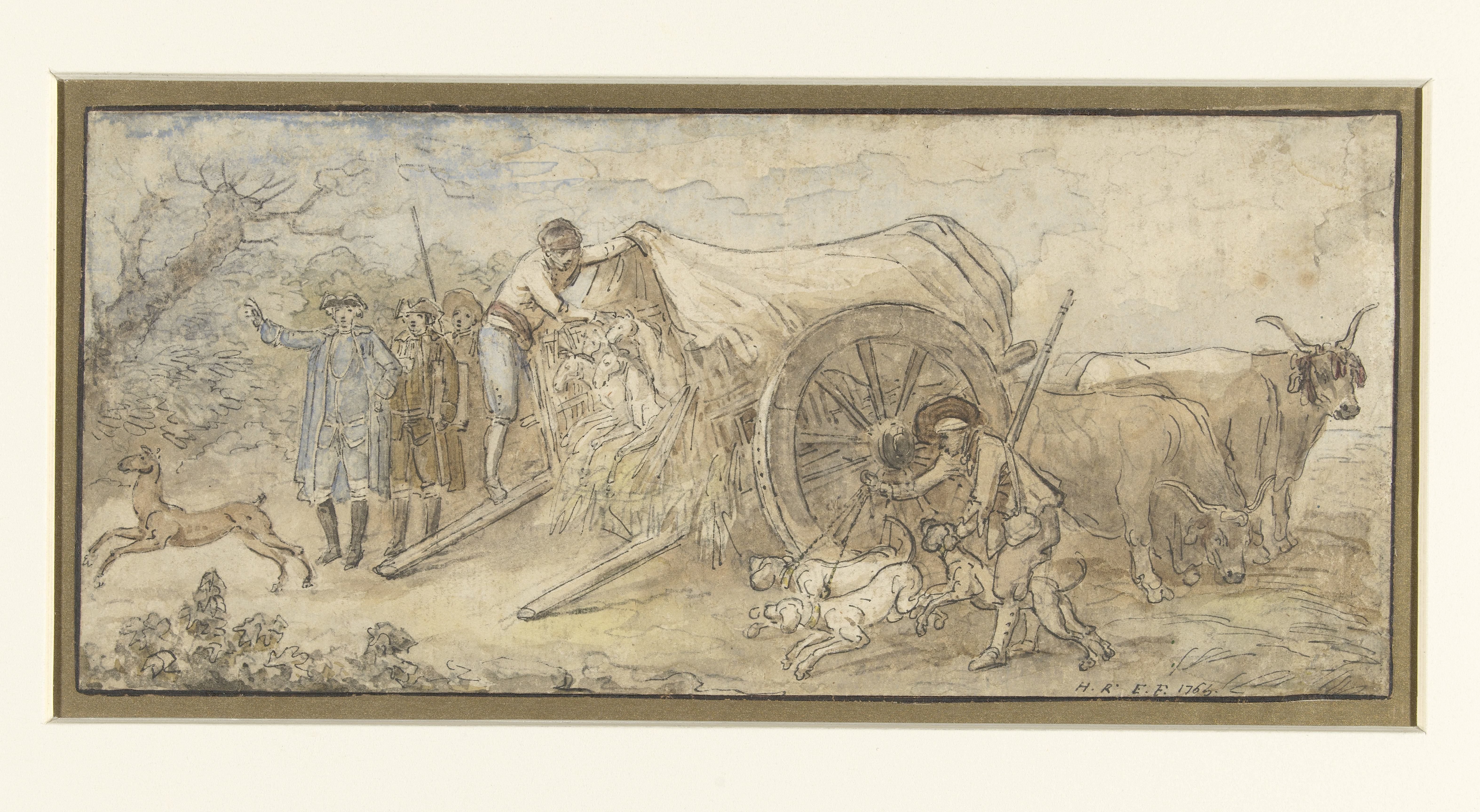 Huifkar in de Campagna