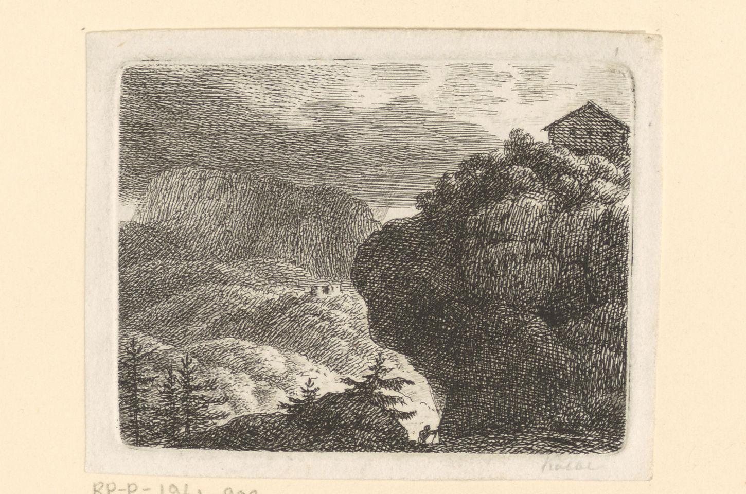 Berglandschap met hut