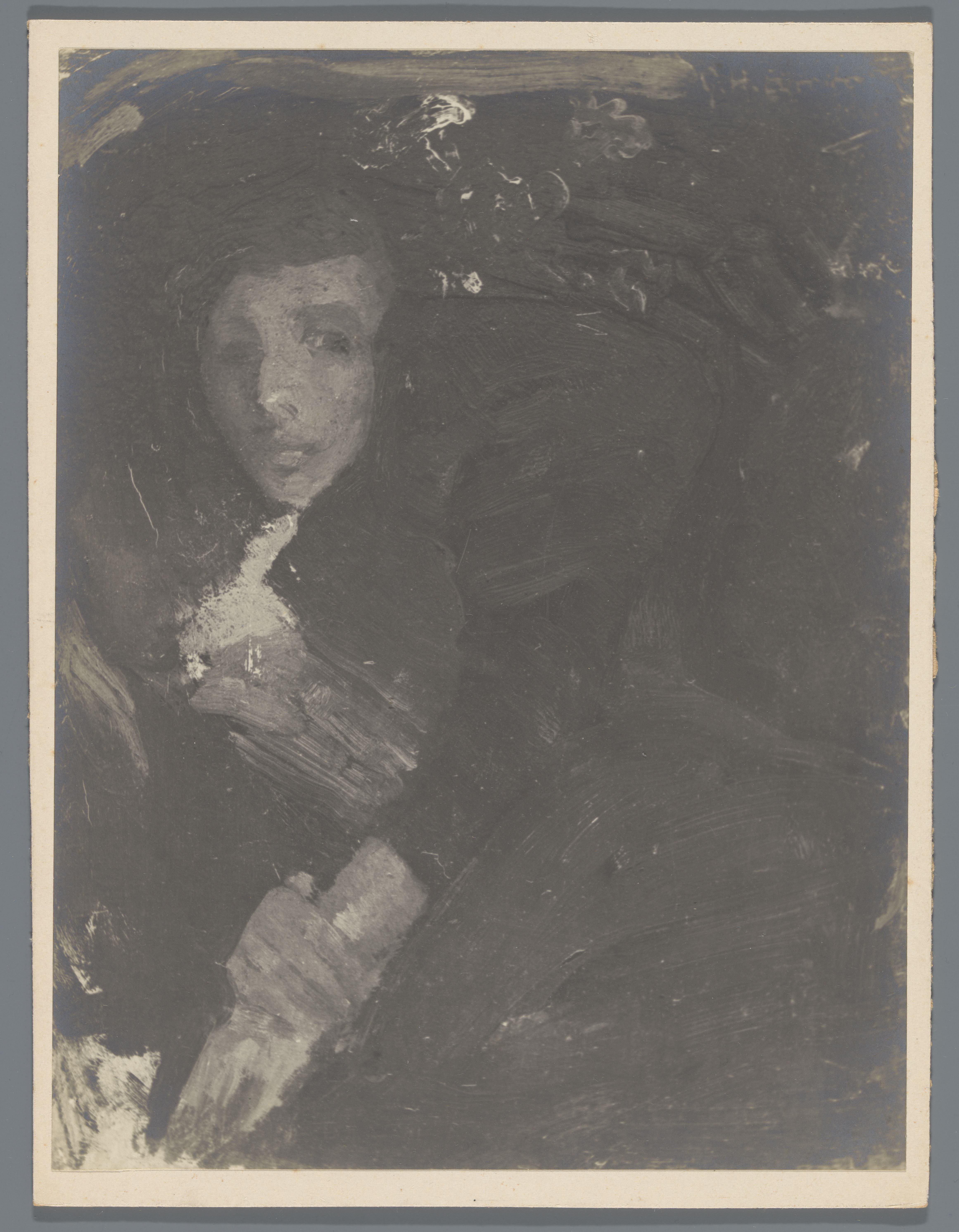 Fotoreproductie van een schilderij van een liggende vrouw naar George Hendrik Breitner