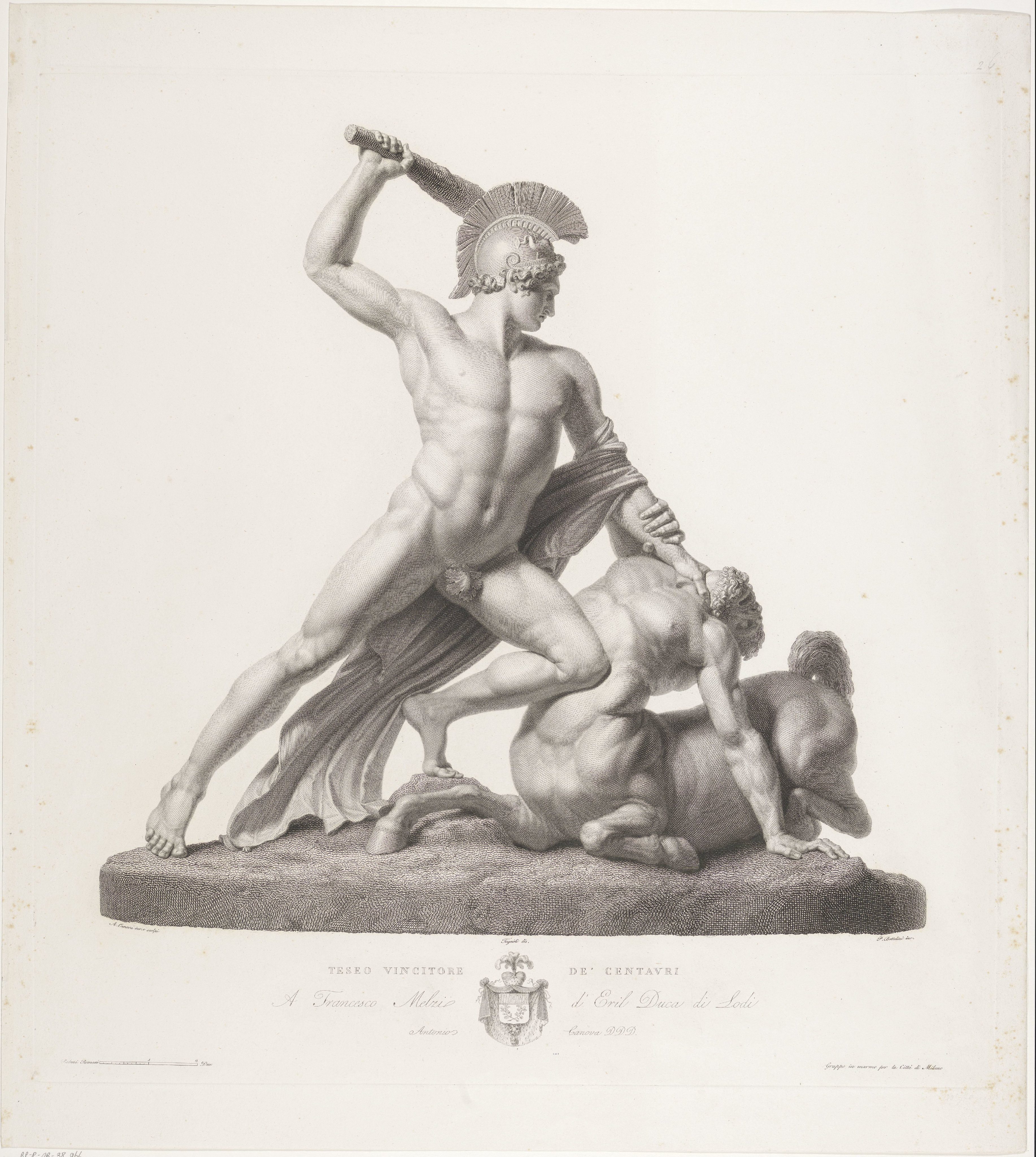 Theseus overwint de centaur