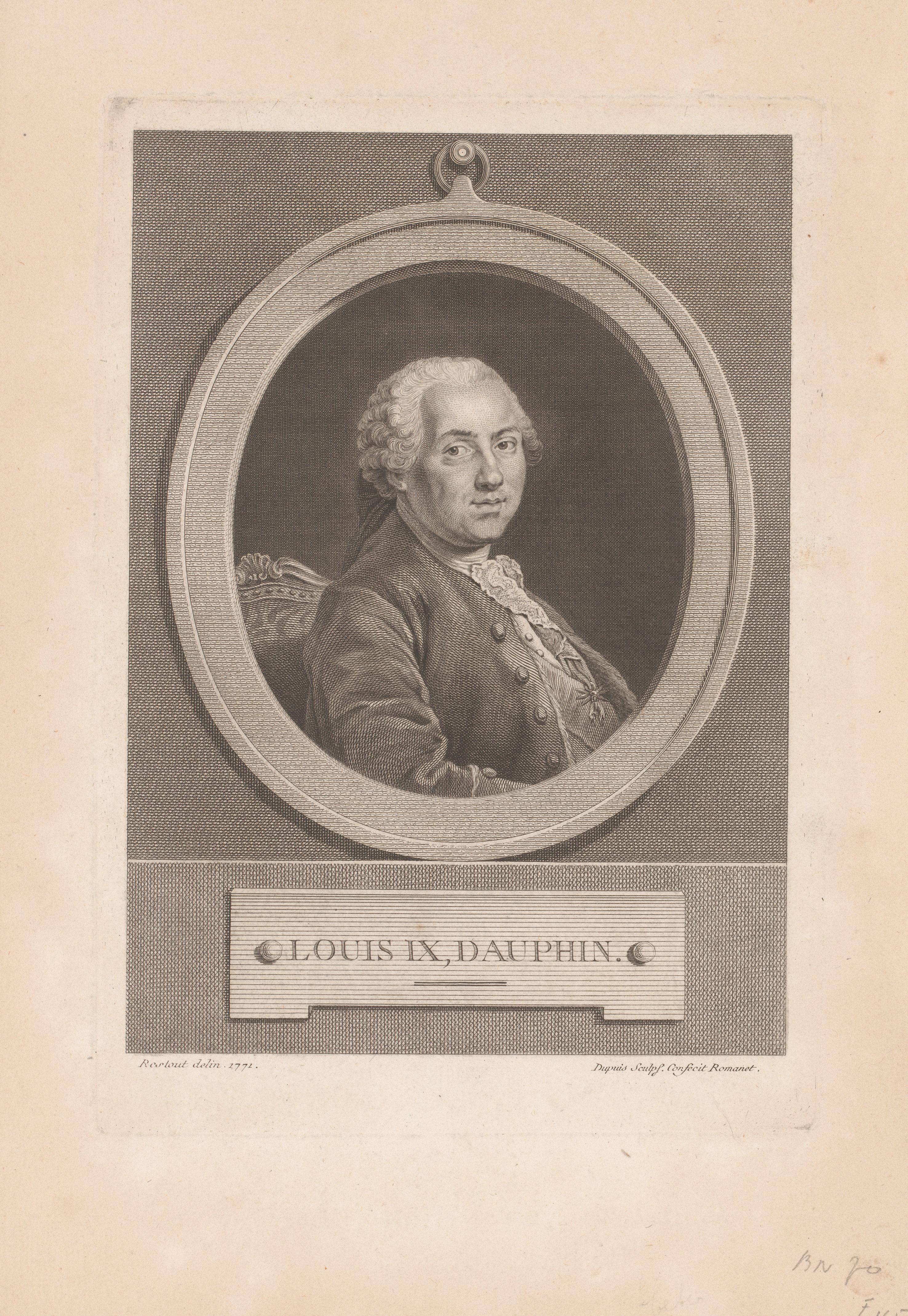 Portret van Lodewijk van Frankrijk