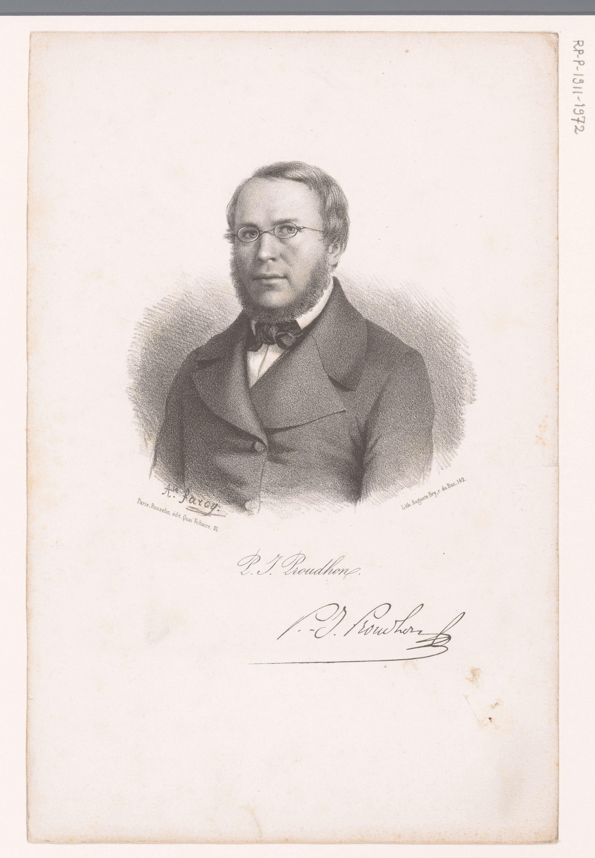 Portret van Pierre-Joseph Proudhon