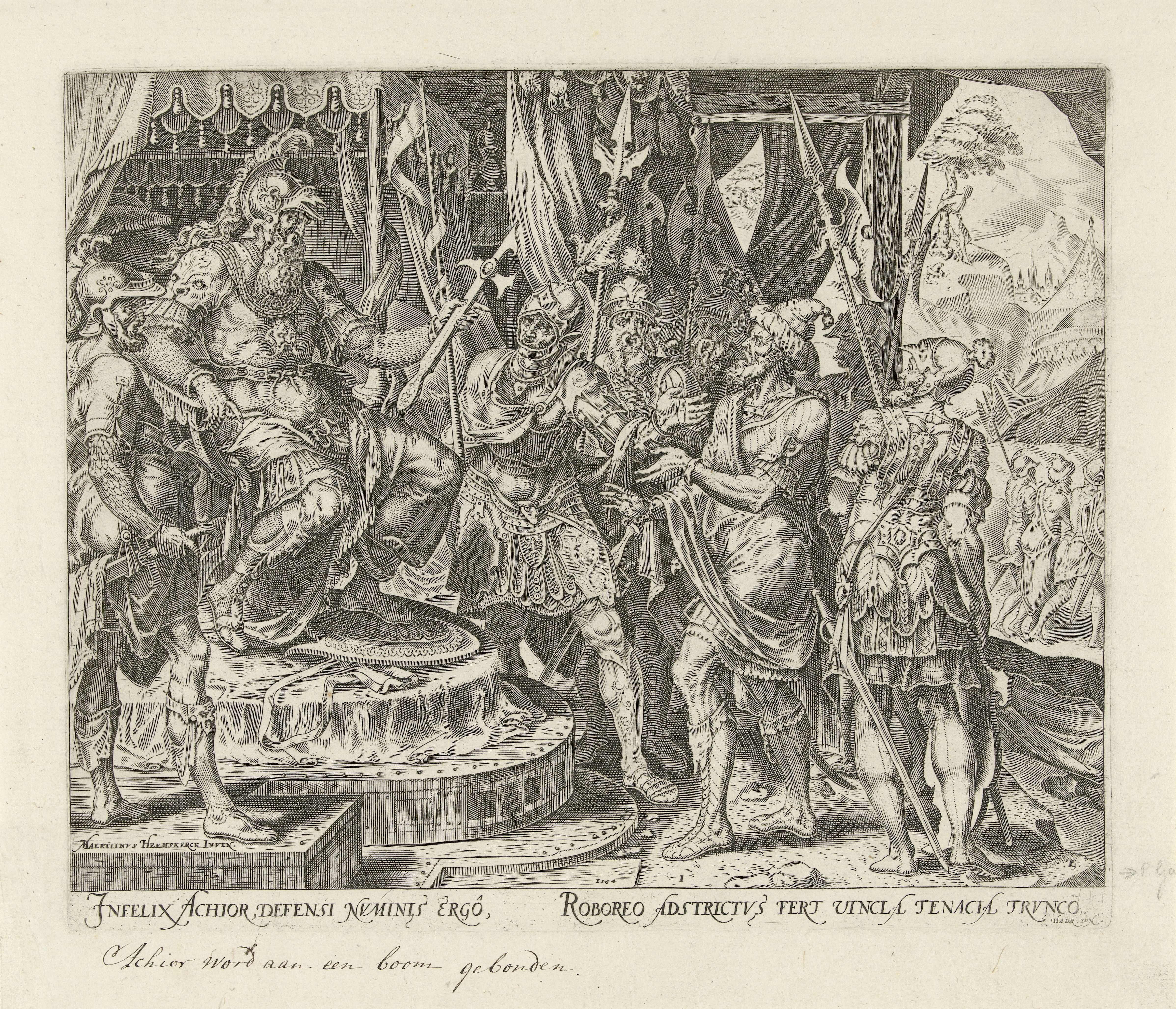 Achior voor Holofernes