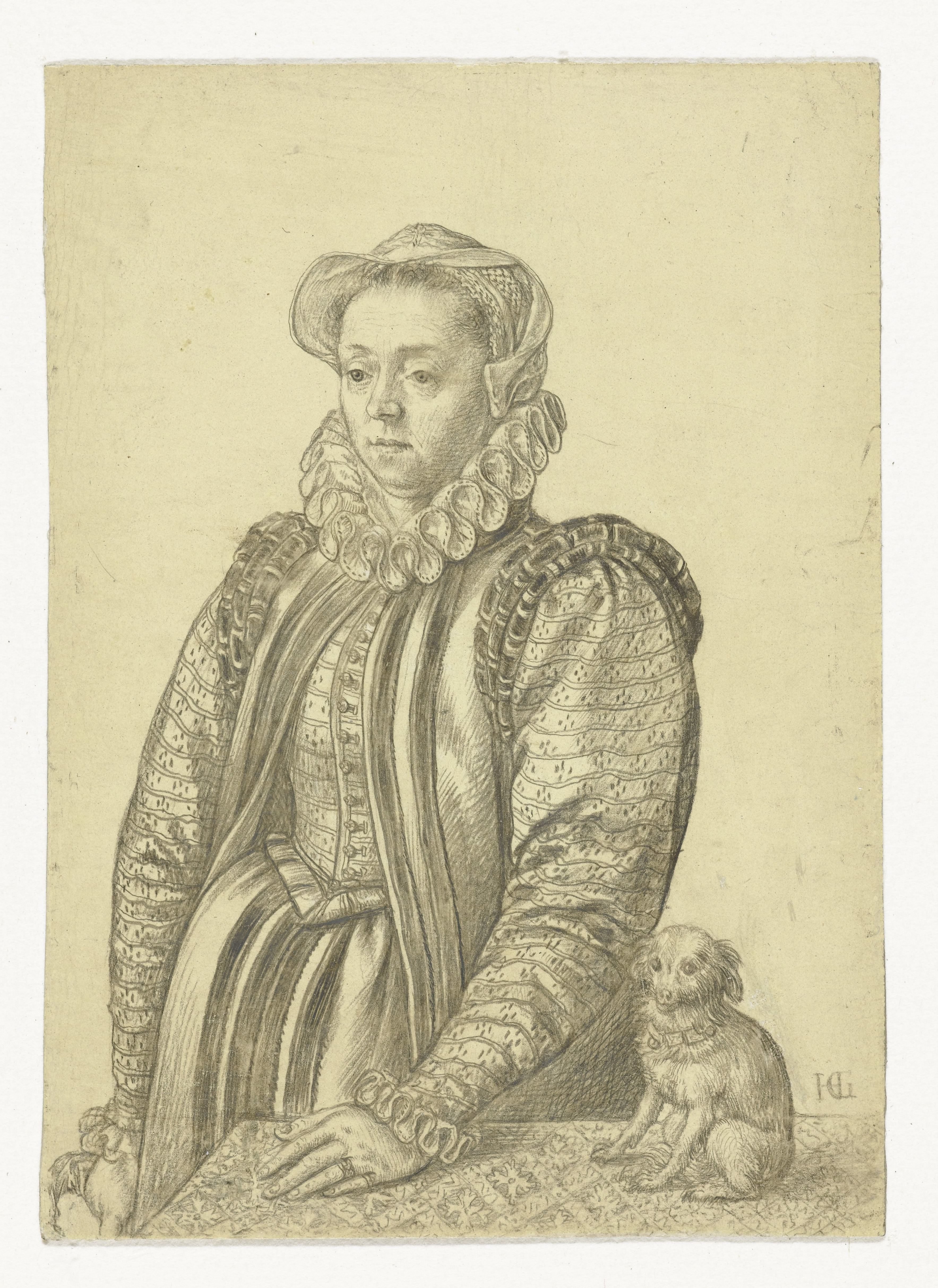 Portret van een voorname vrouw