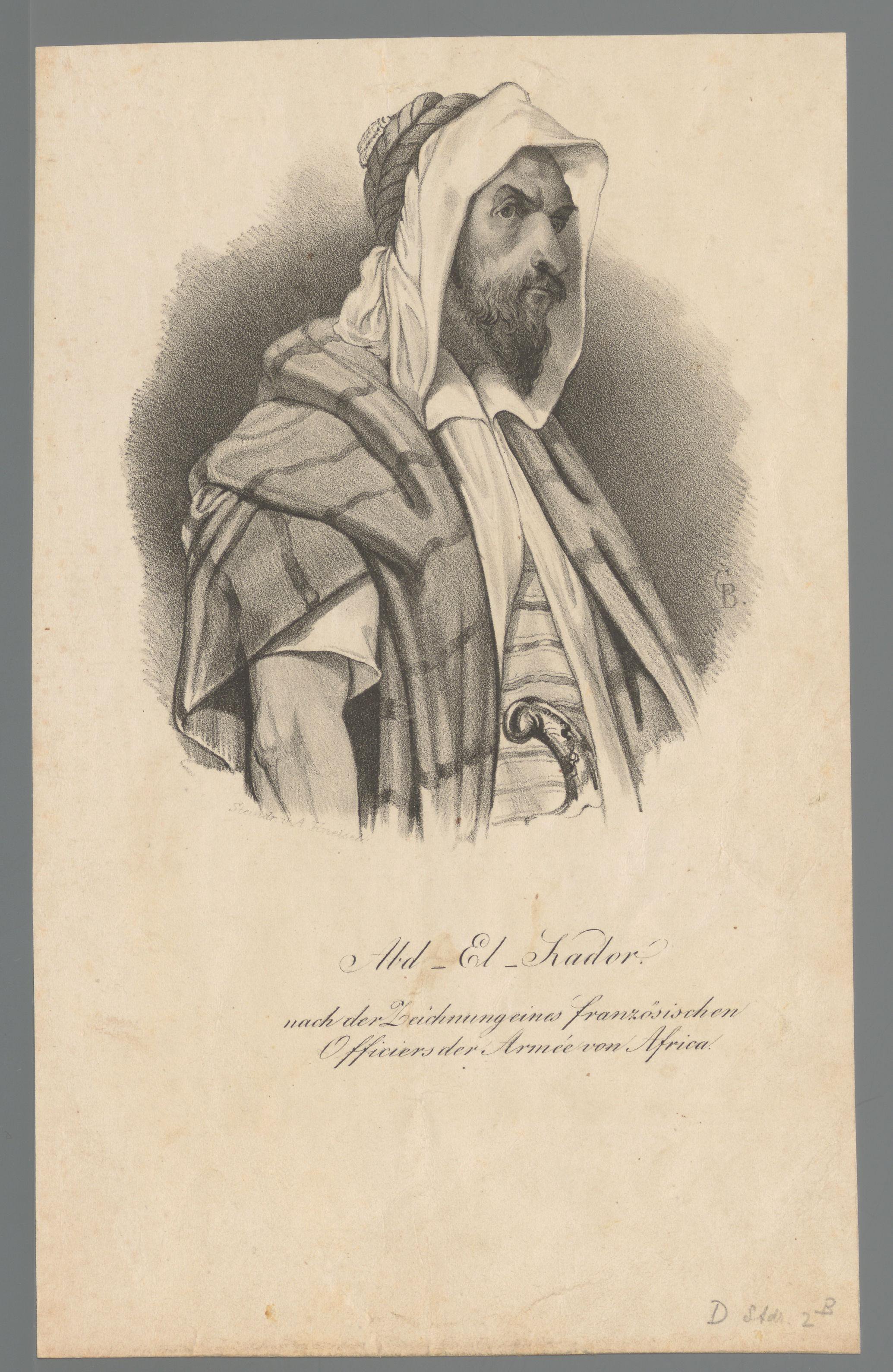 Portret van Abd al-Kader