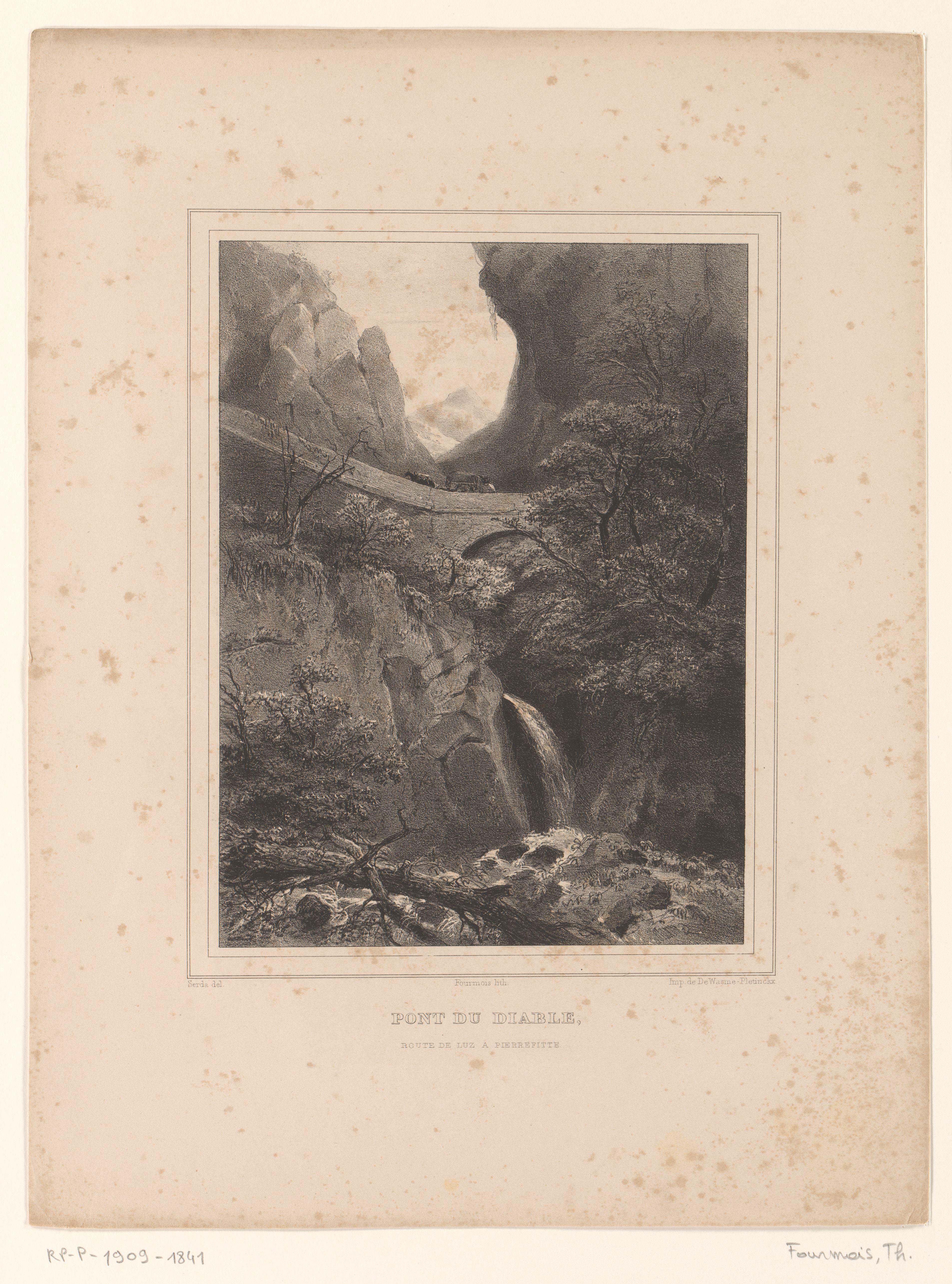 Gezicht op de Pont du Diable
