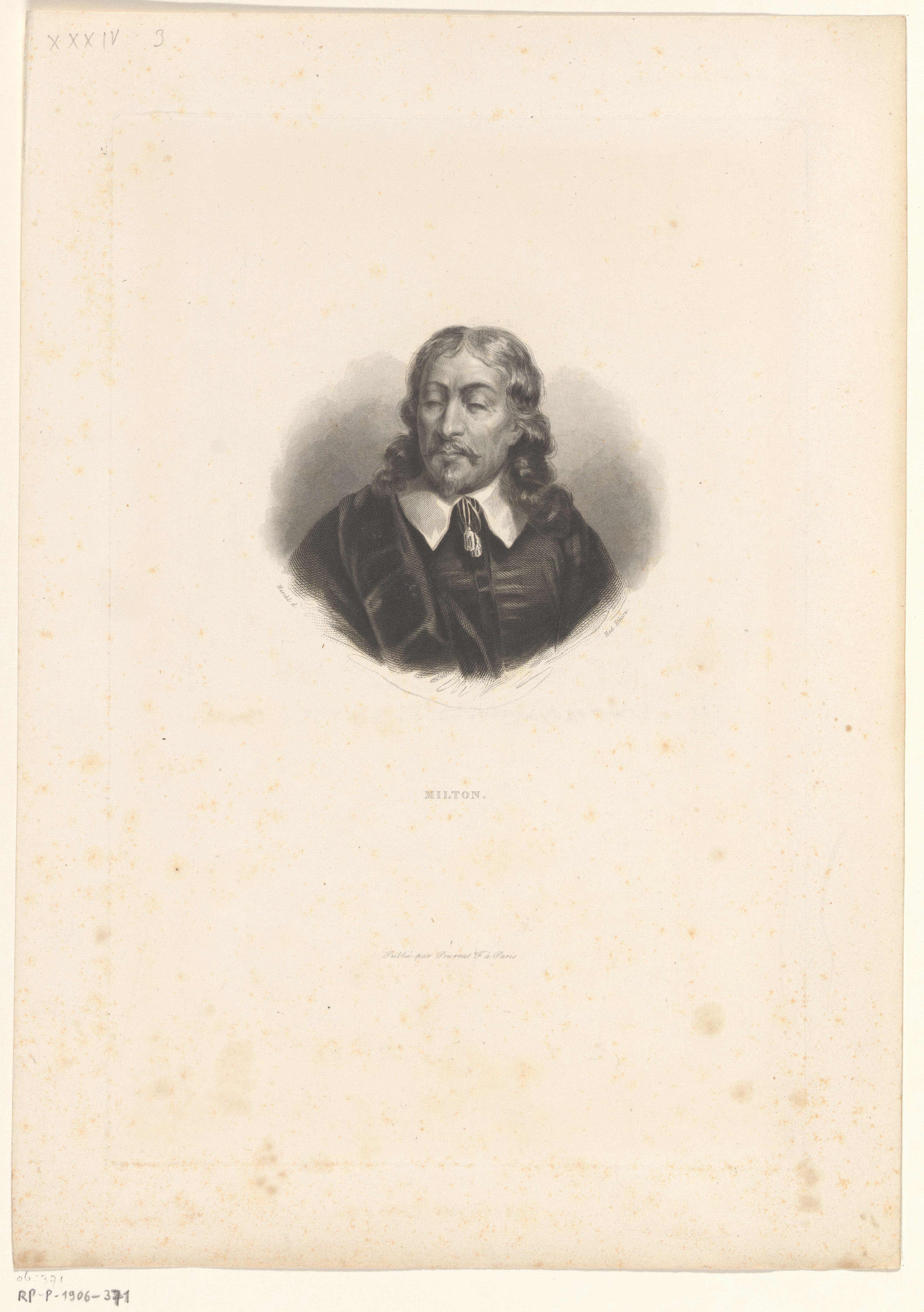 Portret van John Milton