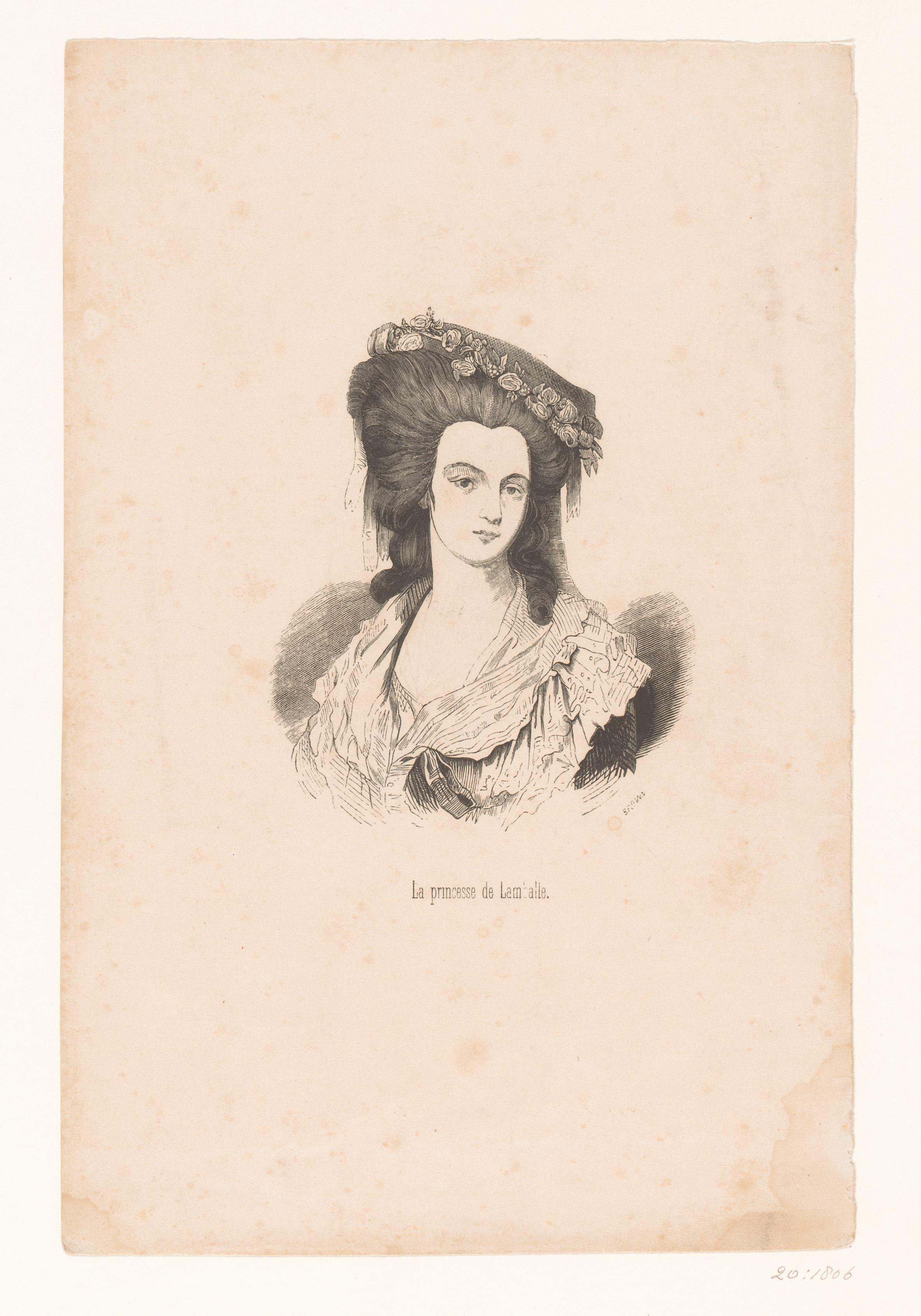 Portret van Marie-Thérèse Louise de Savoye