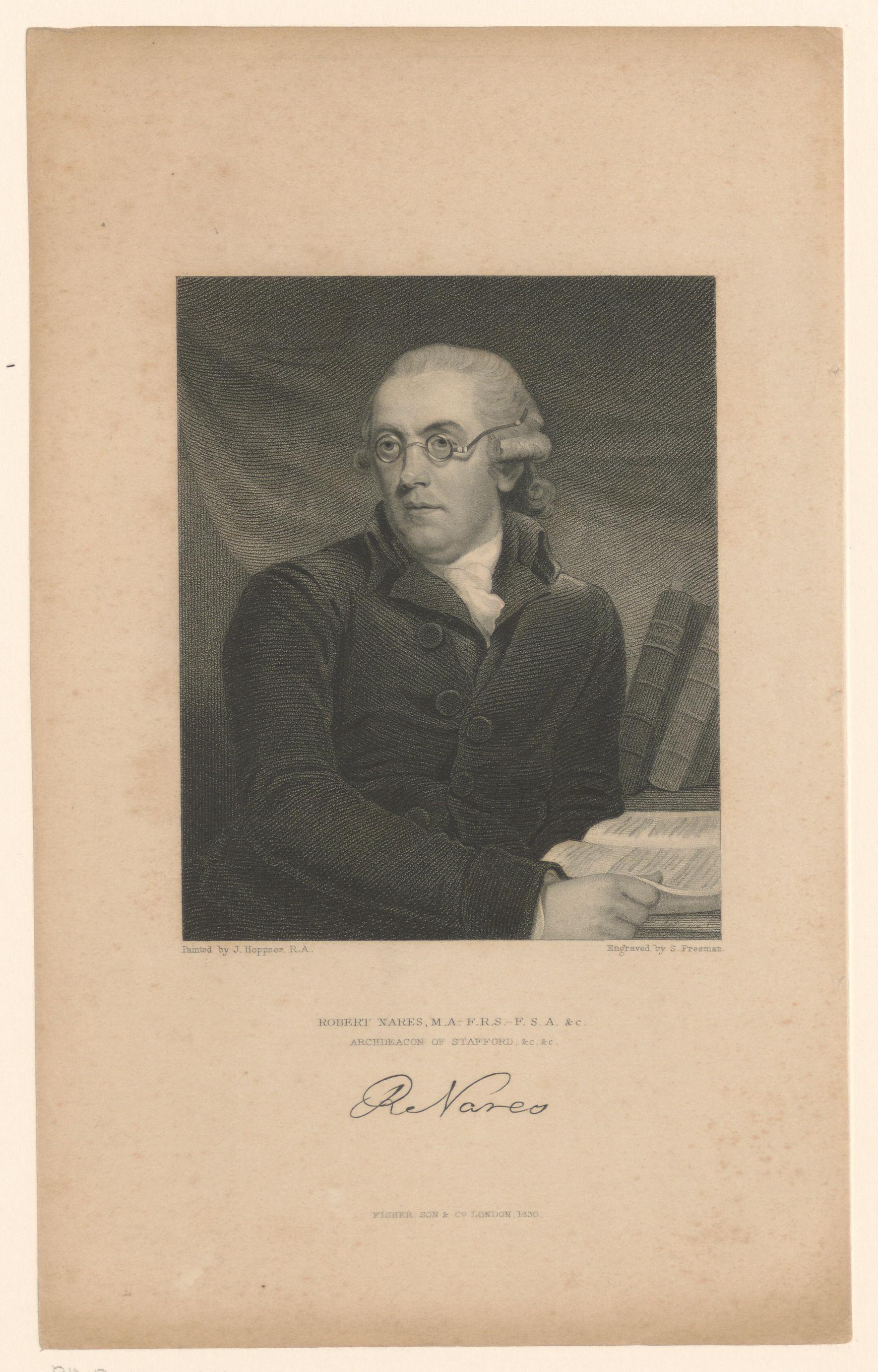 Portret van Robert Nares