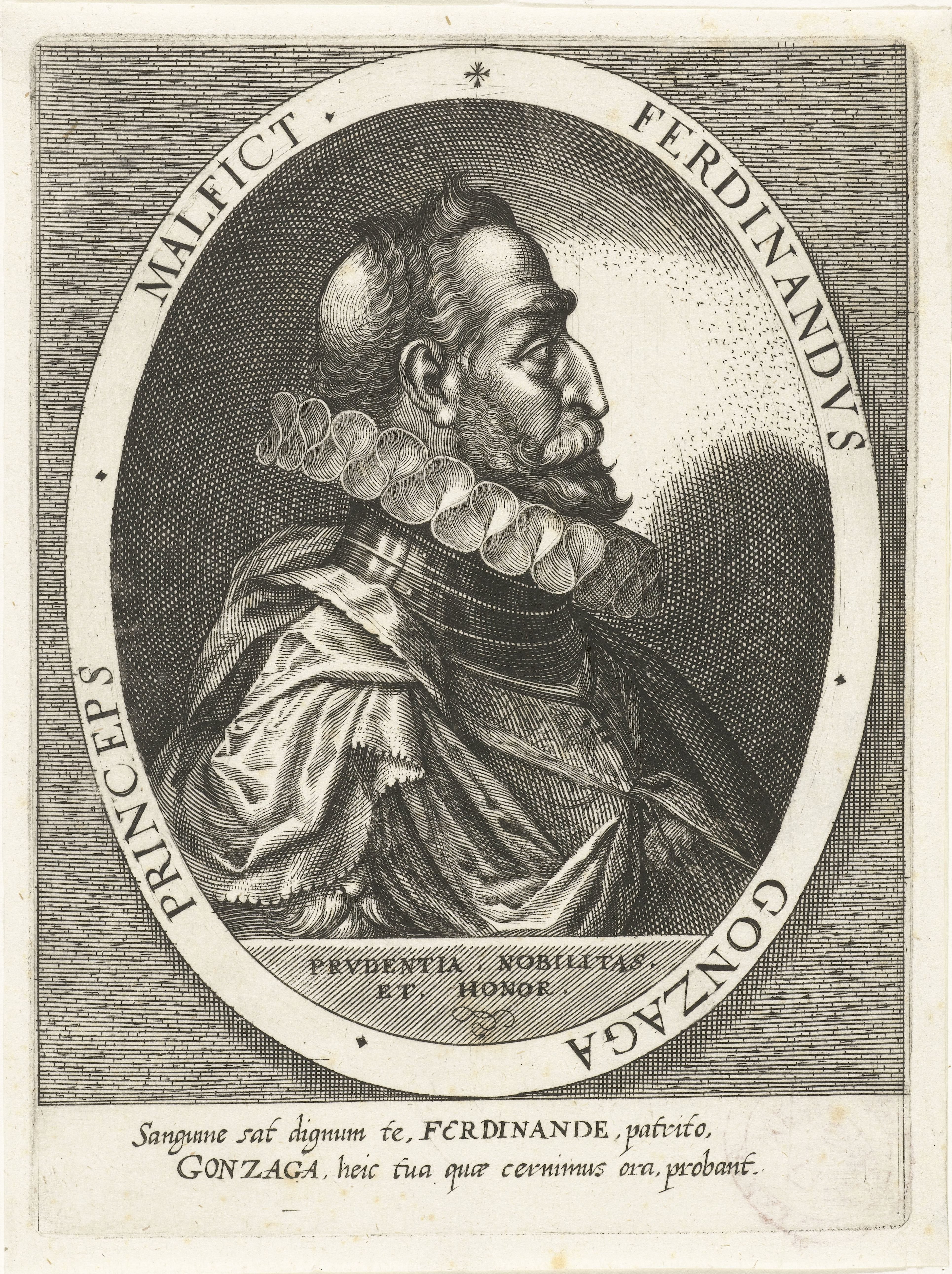 Portret van Ferdinando Gonzaga, hertog van Molfette