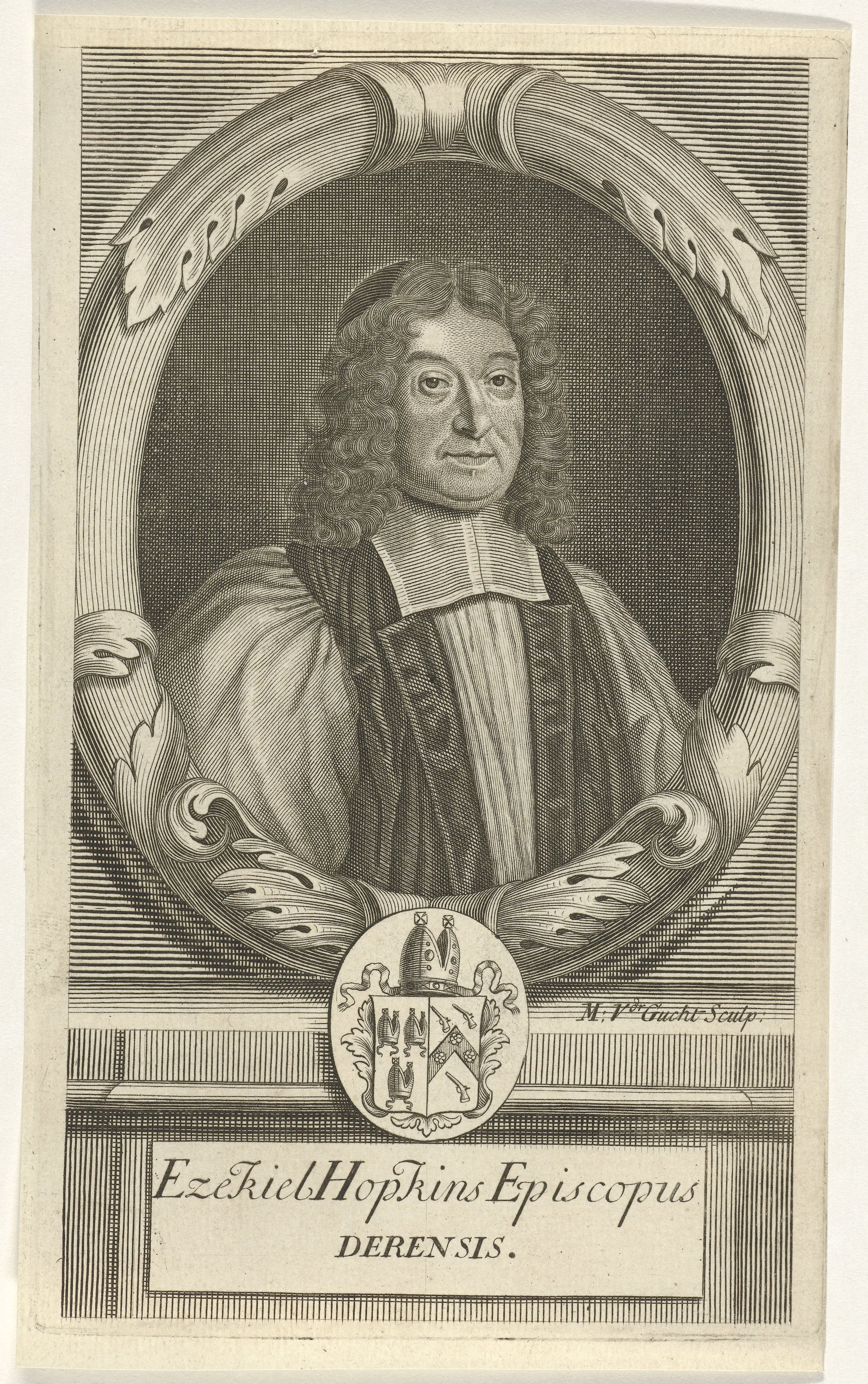 Portret van Ezekiel Hopkins