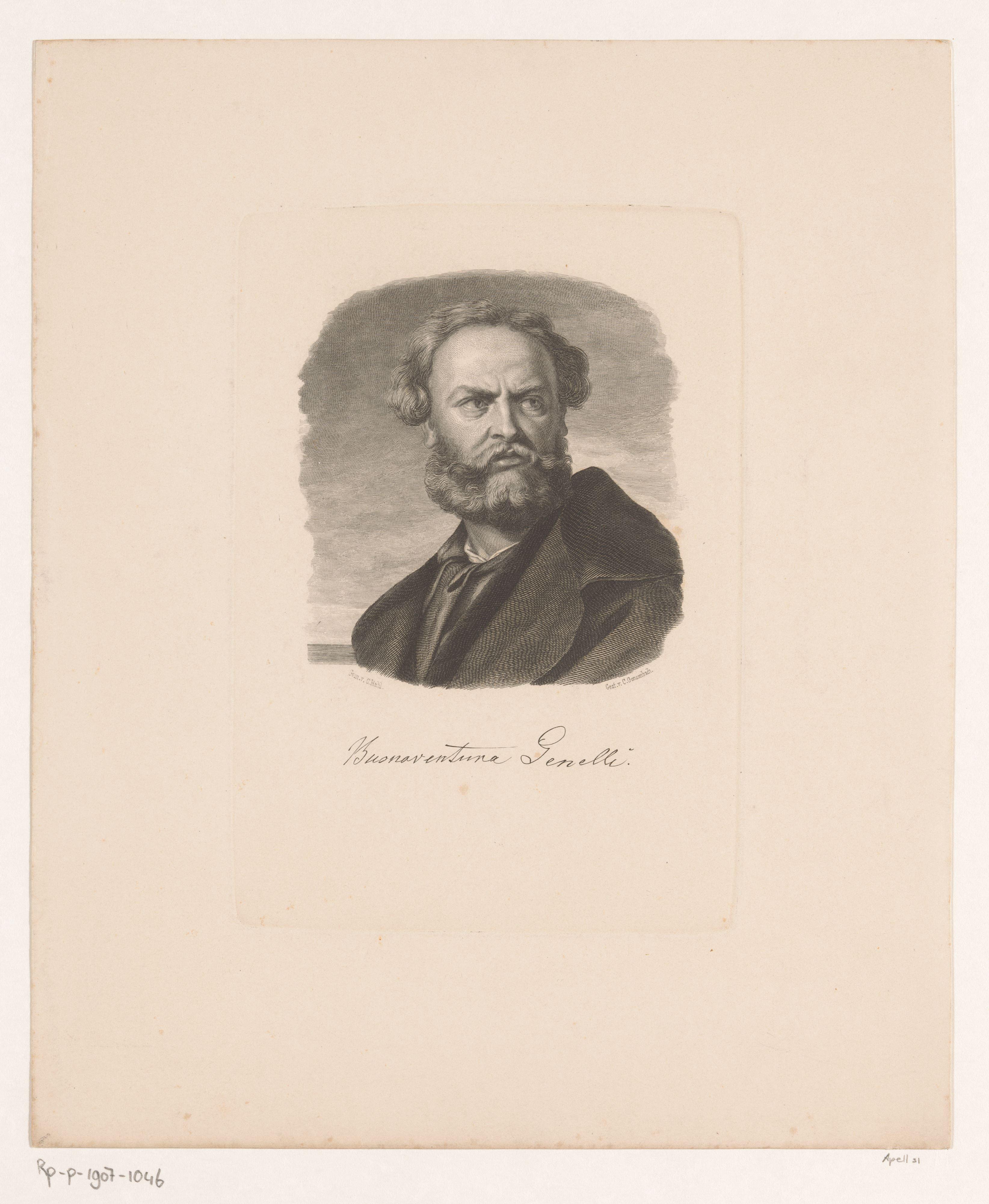 Portret van Buonaventura Genelli