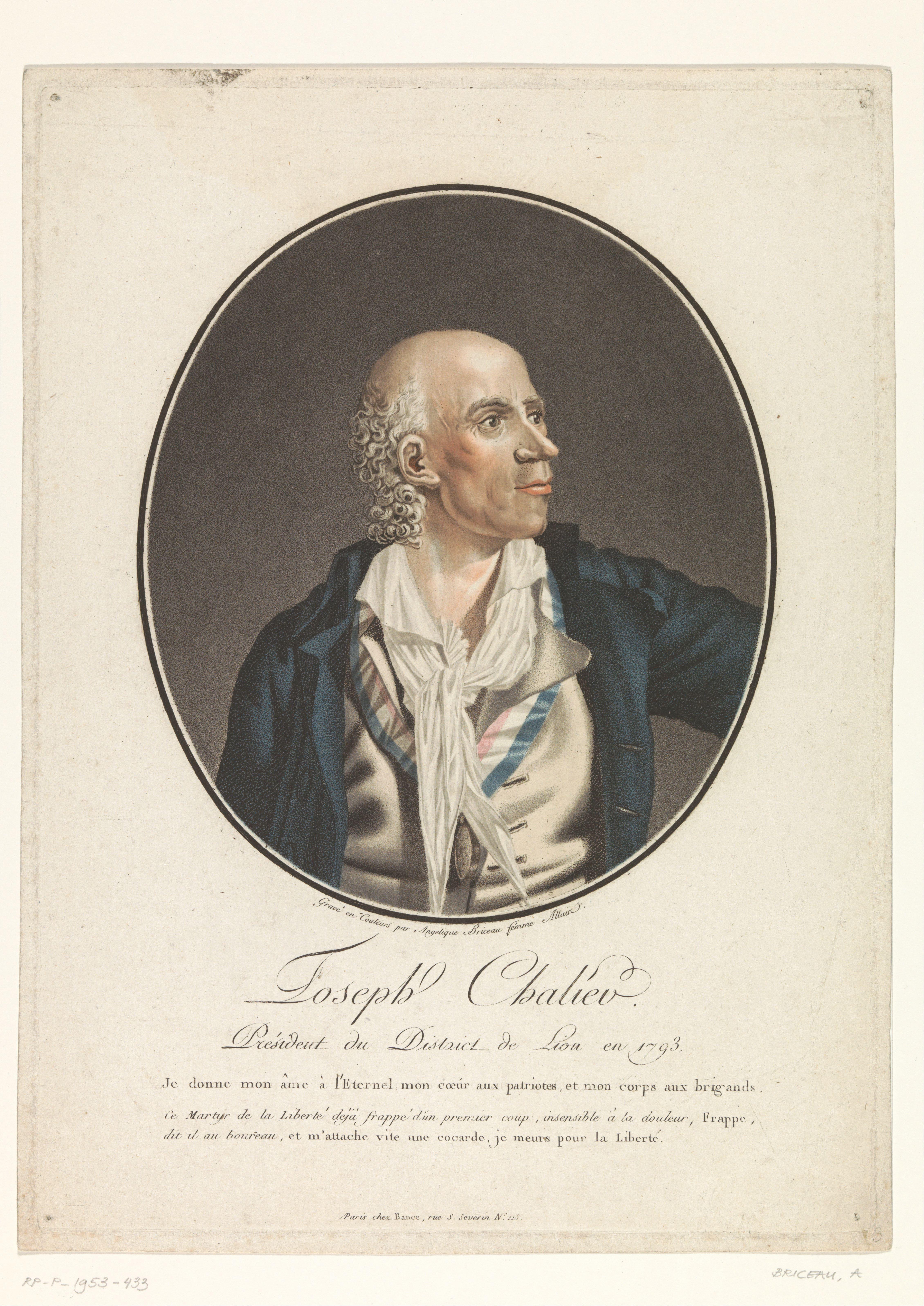 Portret van Joseph Chalier