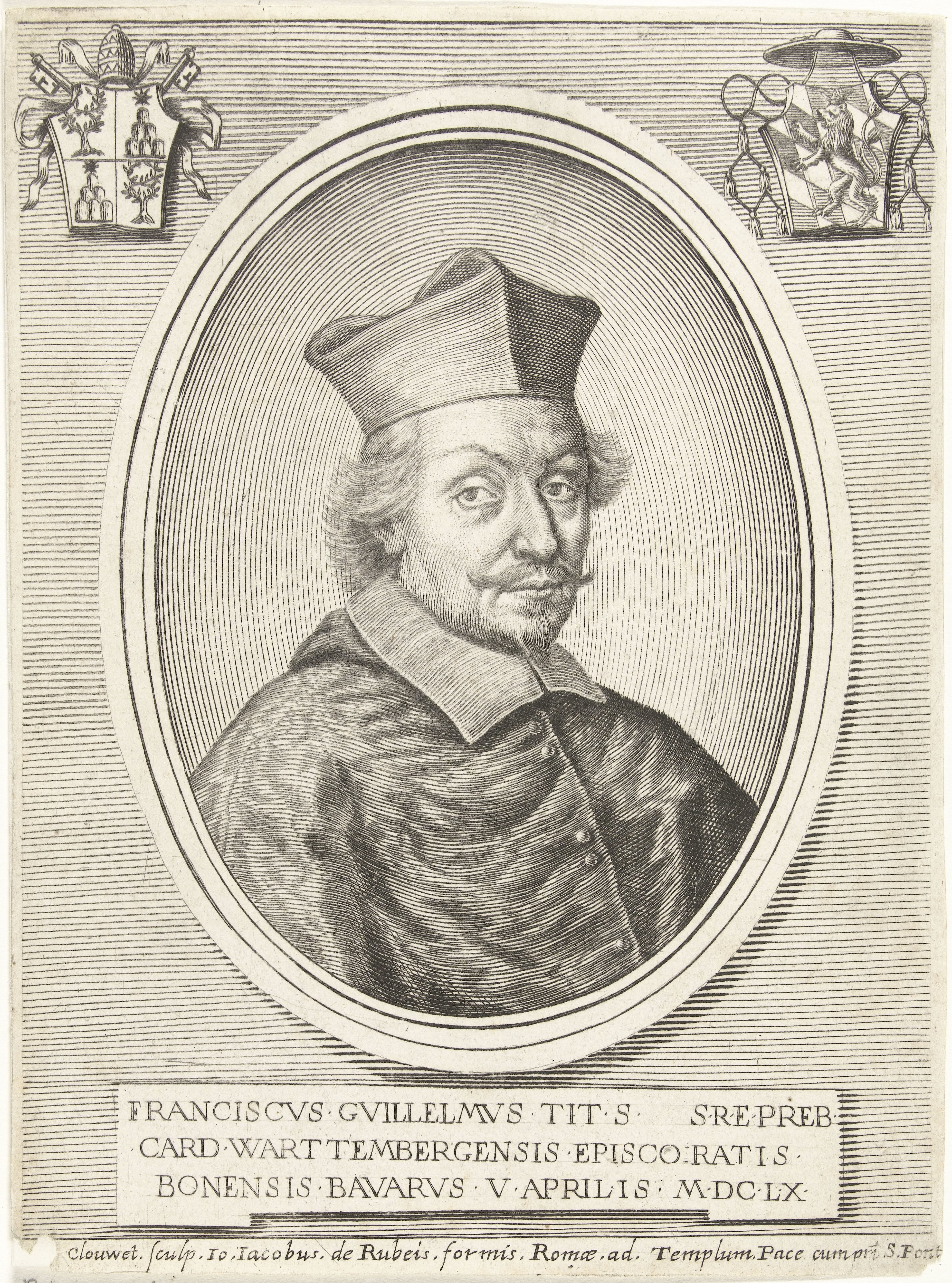 Portret van Franz Wilhelm von Wartenberg