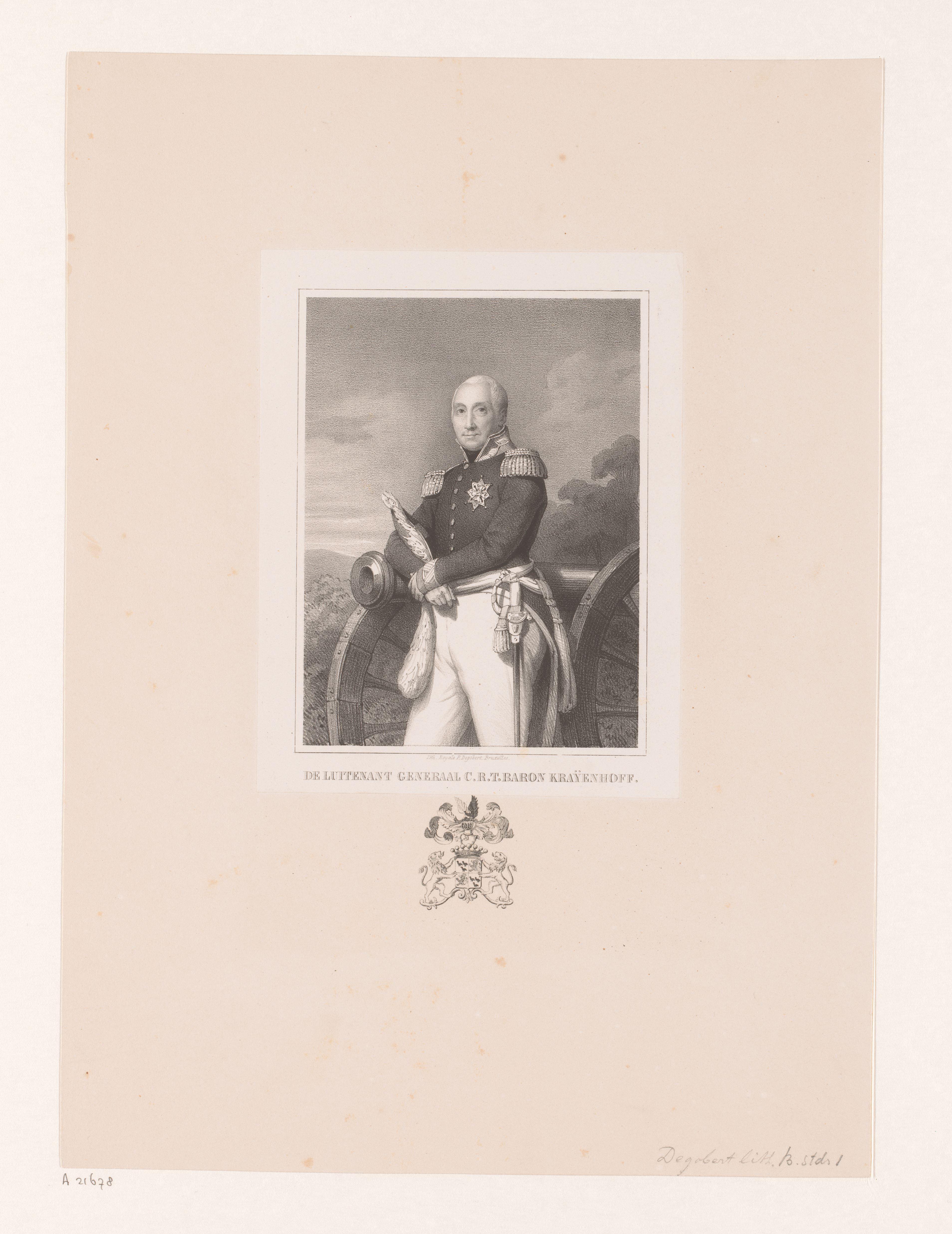 Portret van Cornelis Rudolphus Theodorus Krayenhoff