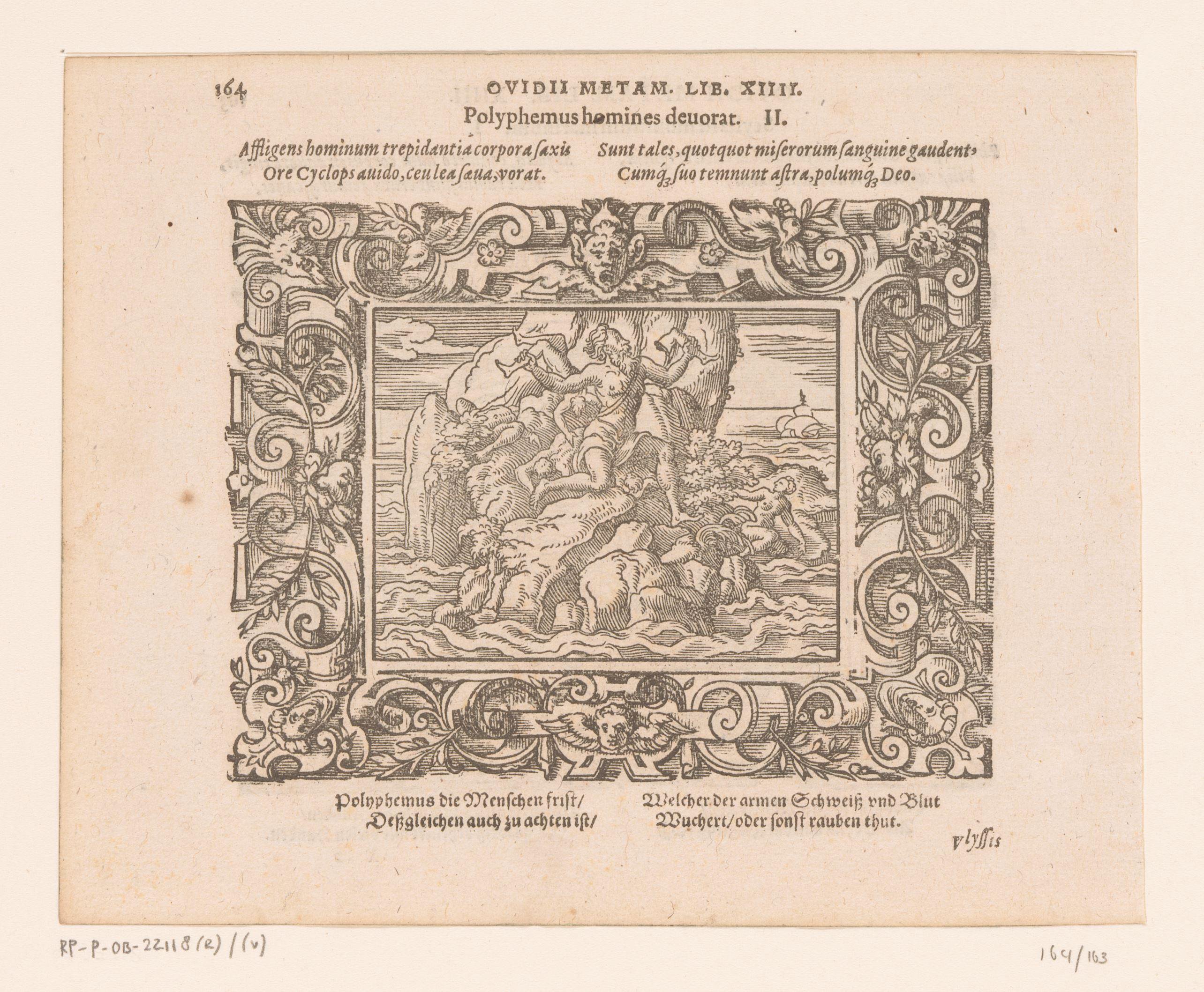 Polyphemus verslindt de mannen van Odysseus