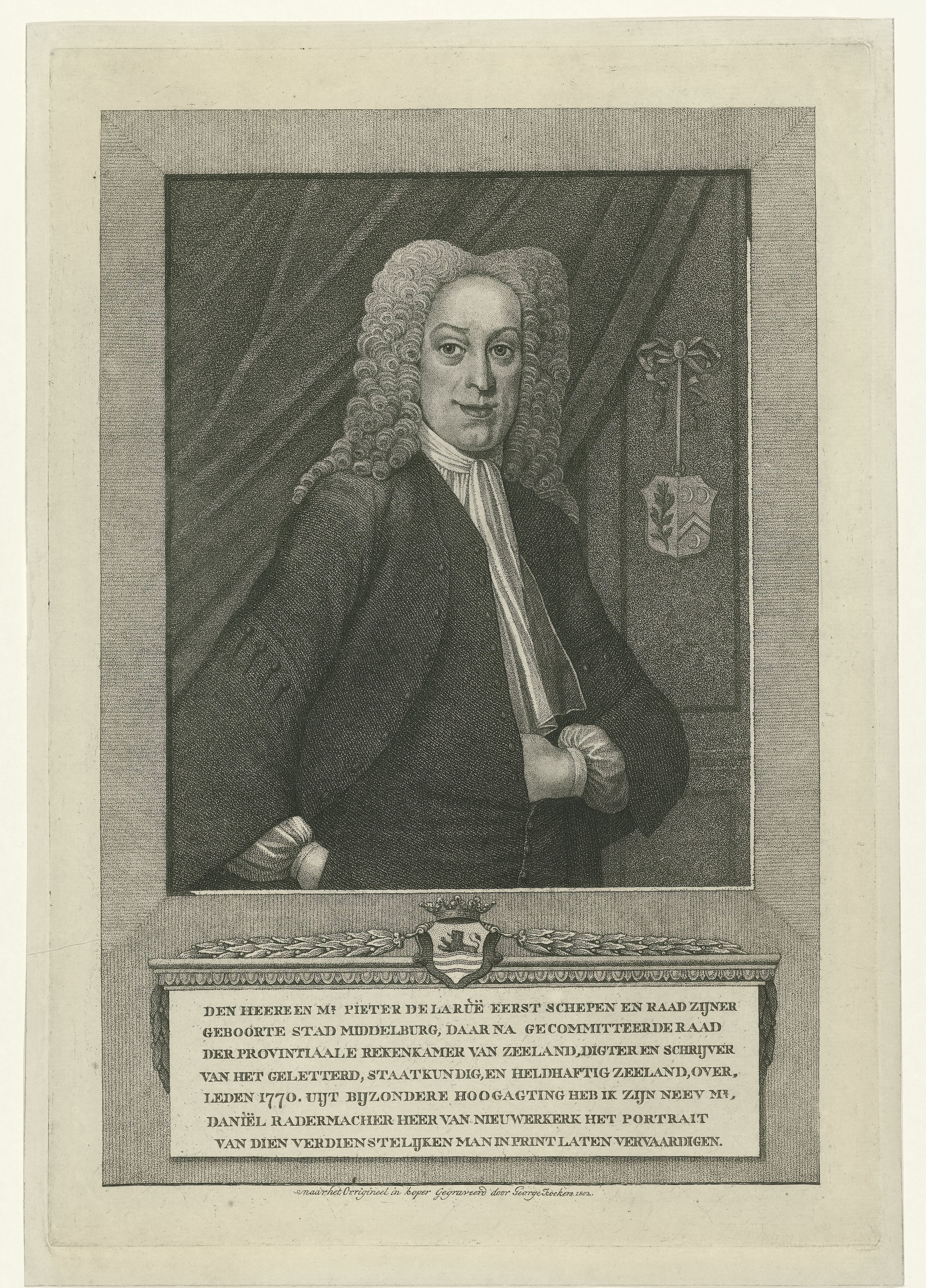Portret van Pieter de la Rue