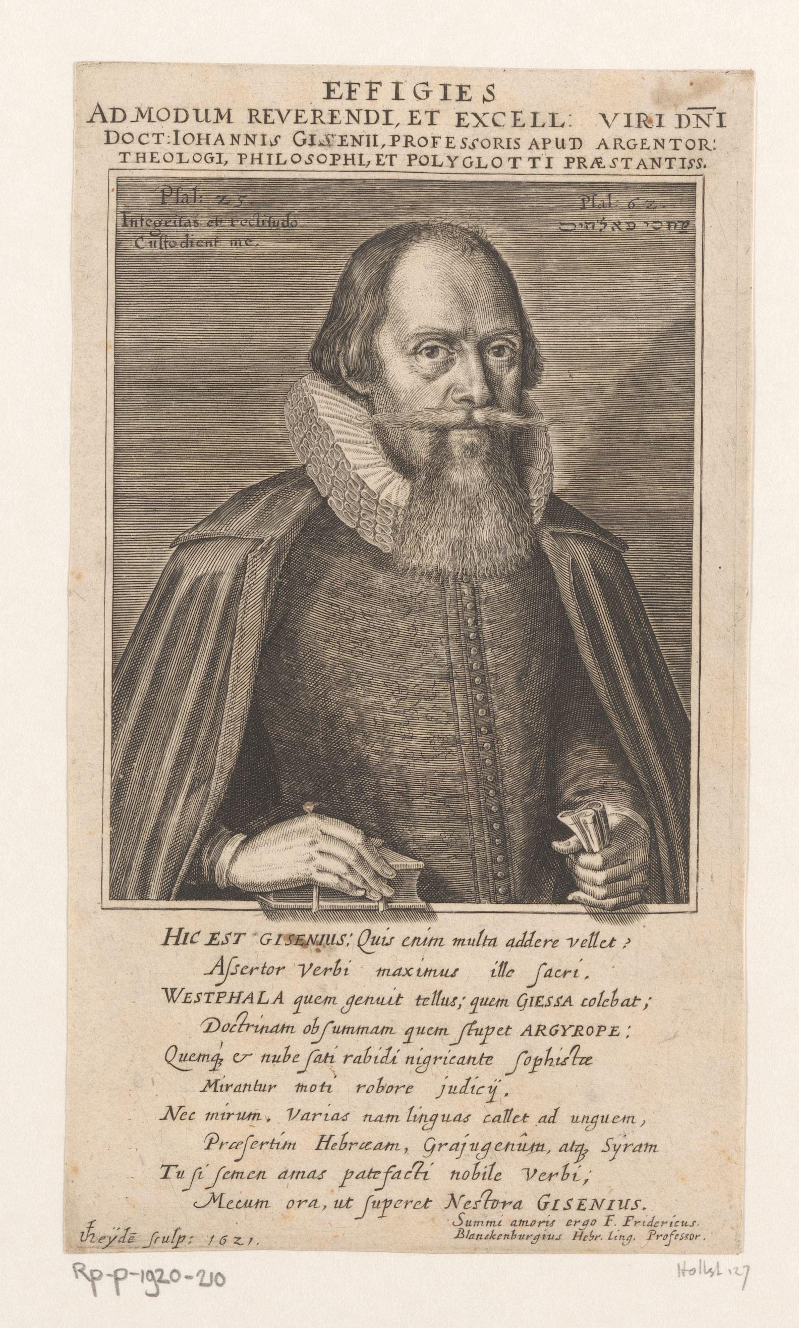 Portret van Johannes Gisenius
