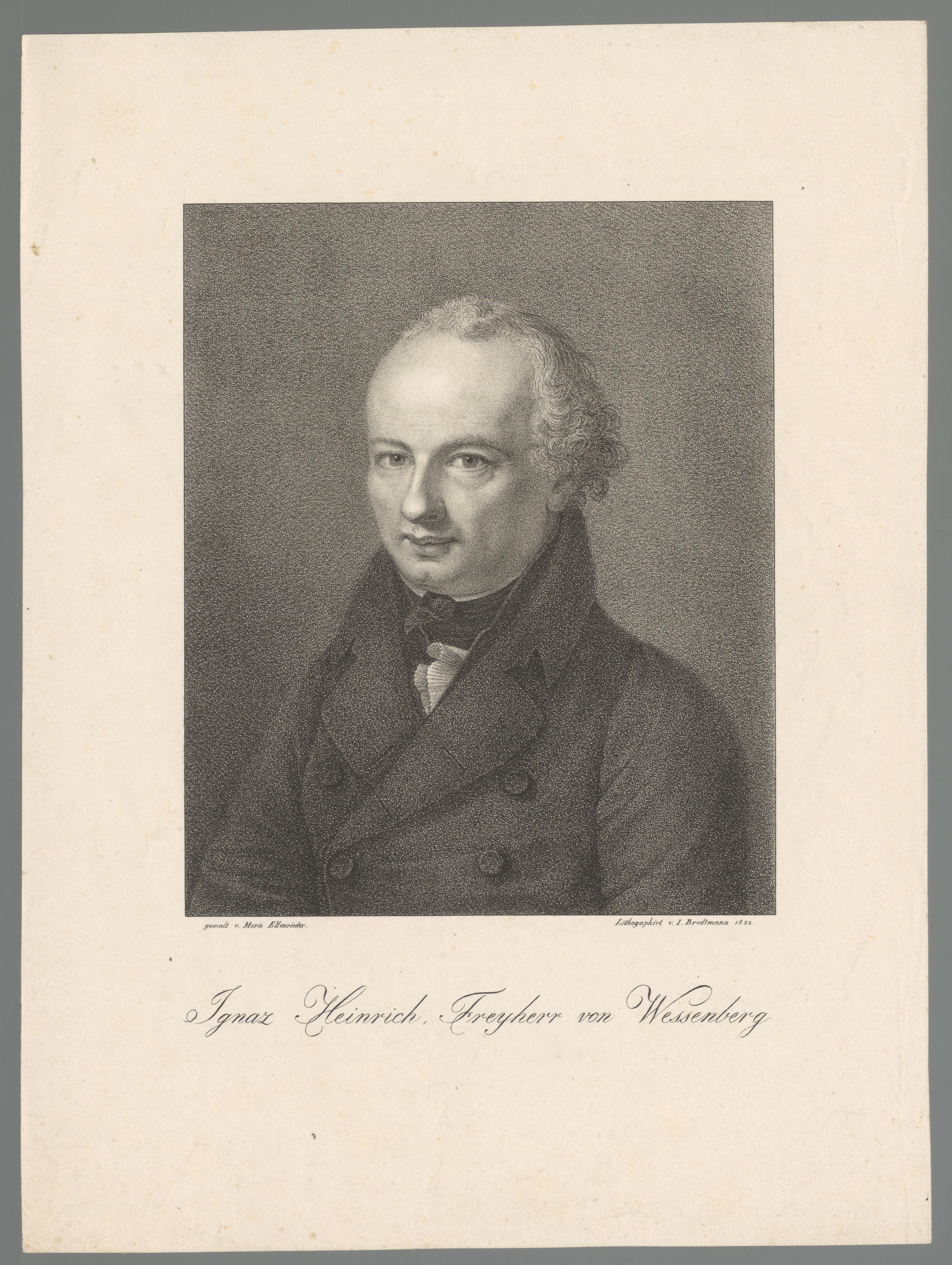 Portret van Ignaz Heinrich von Wessenberg