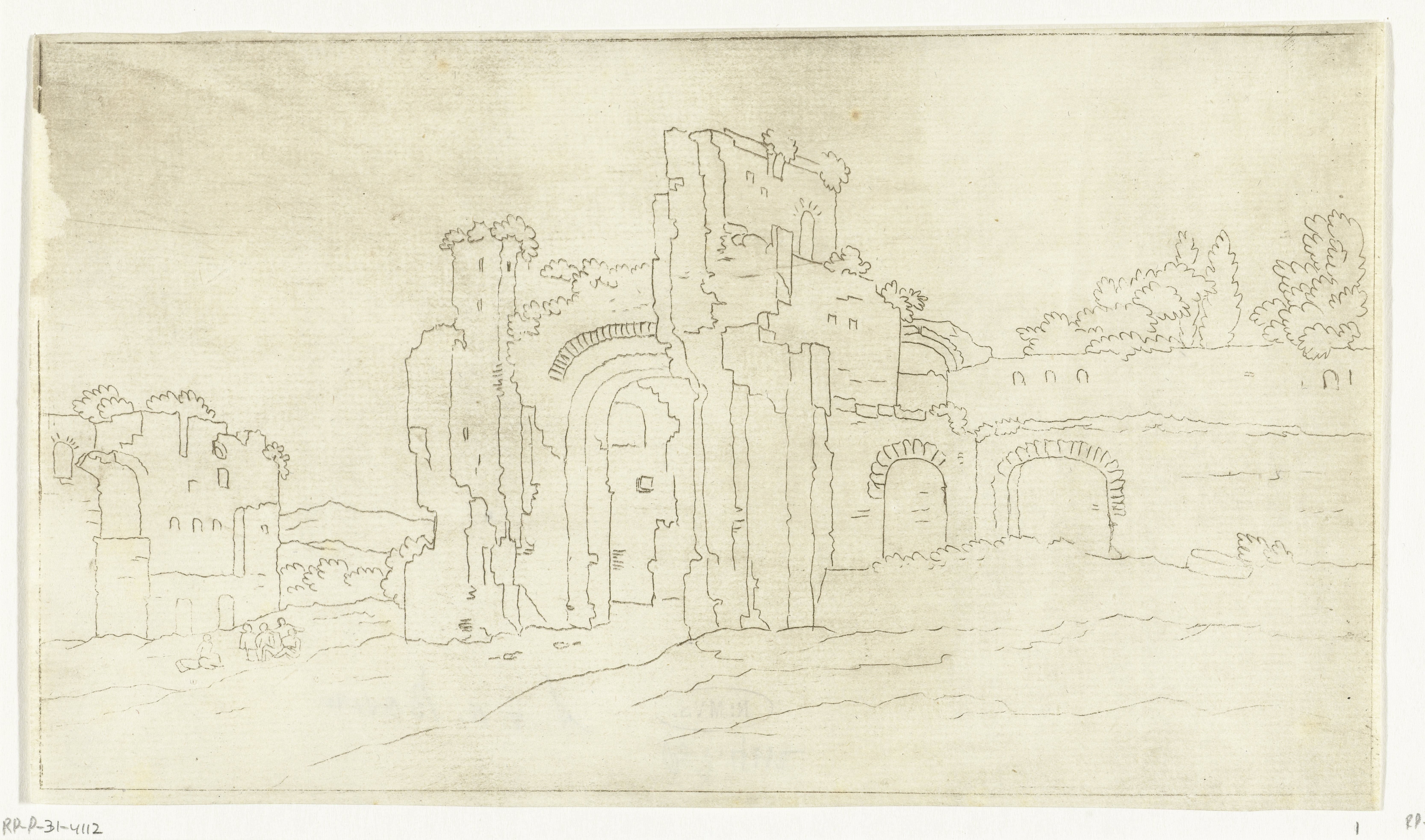 Ruïnes van de grote zaal van de Thermen van Caracalla, Rome