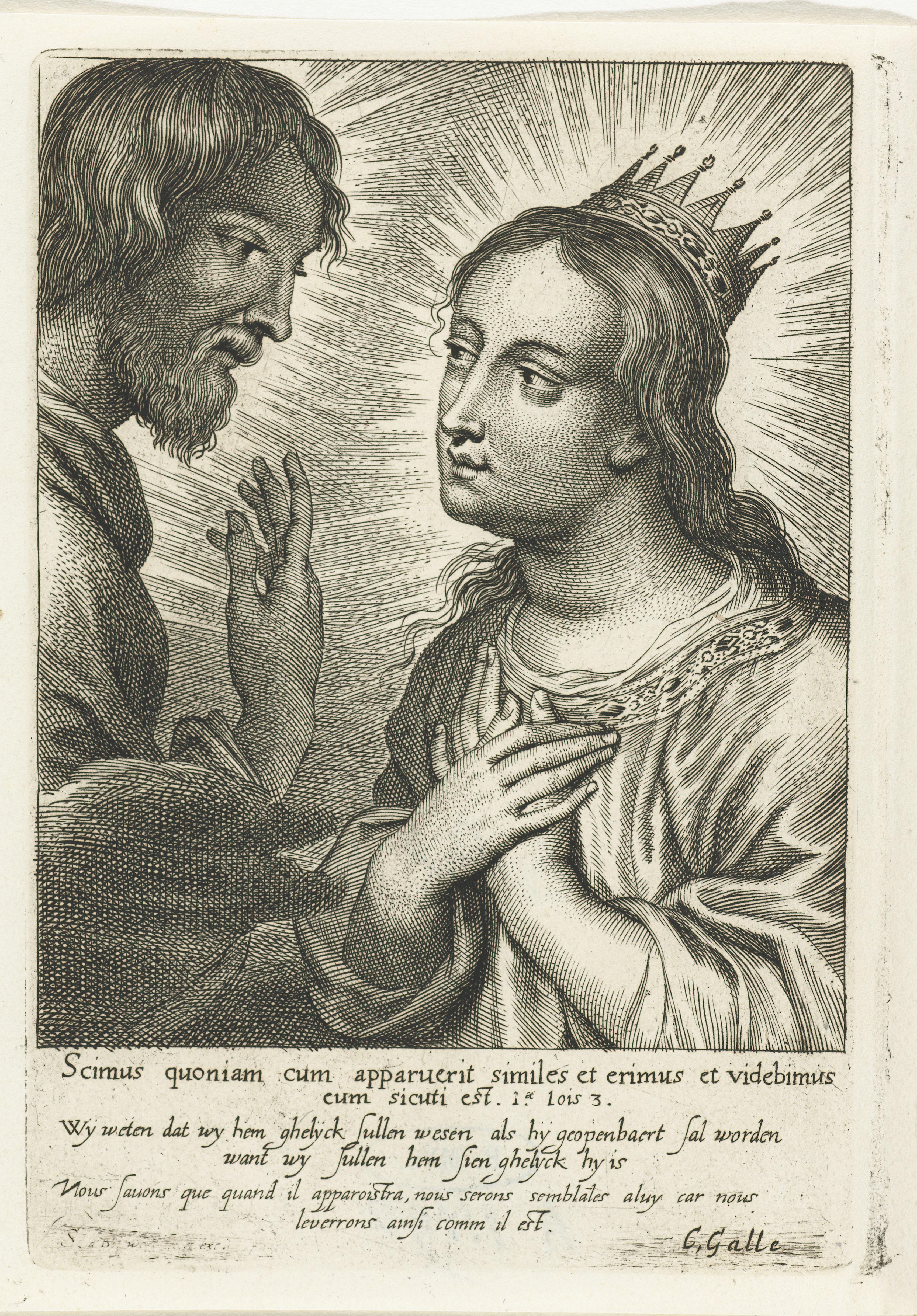 Gekroonde Maria en Christus
