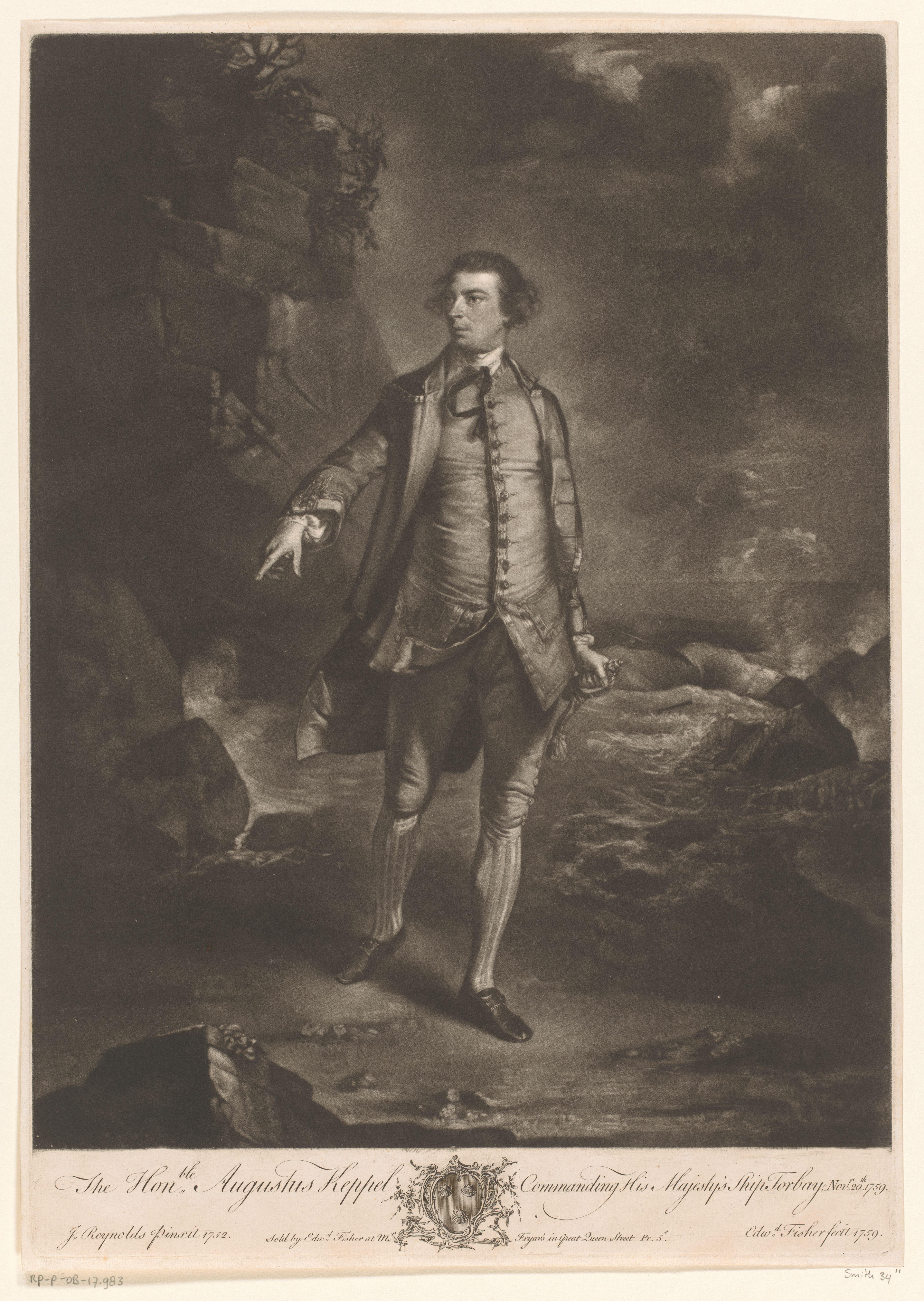 Portret van Augustus Keppel