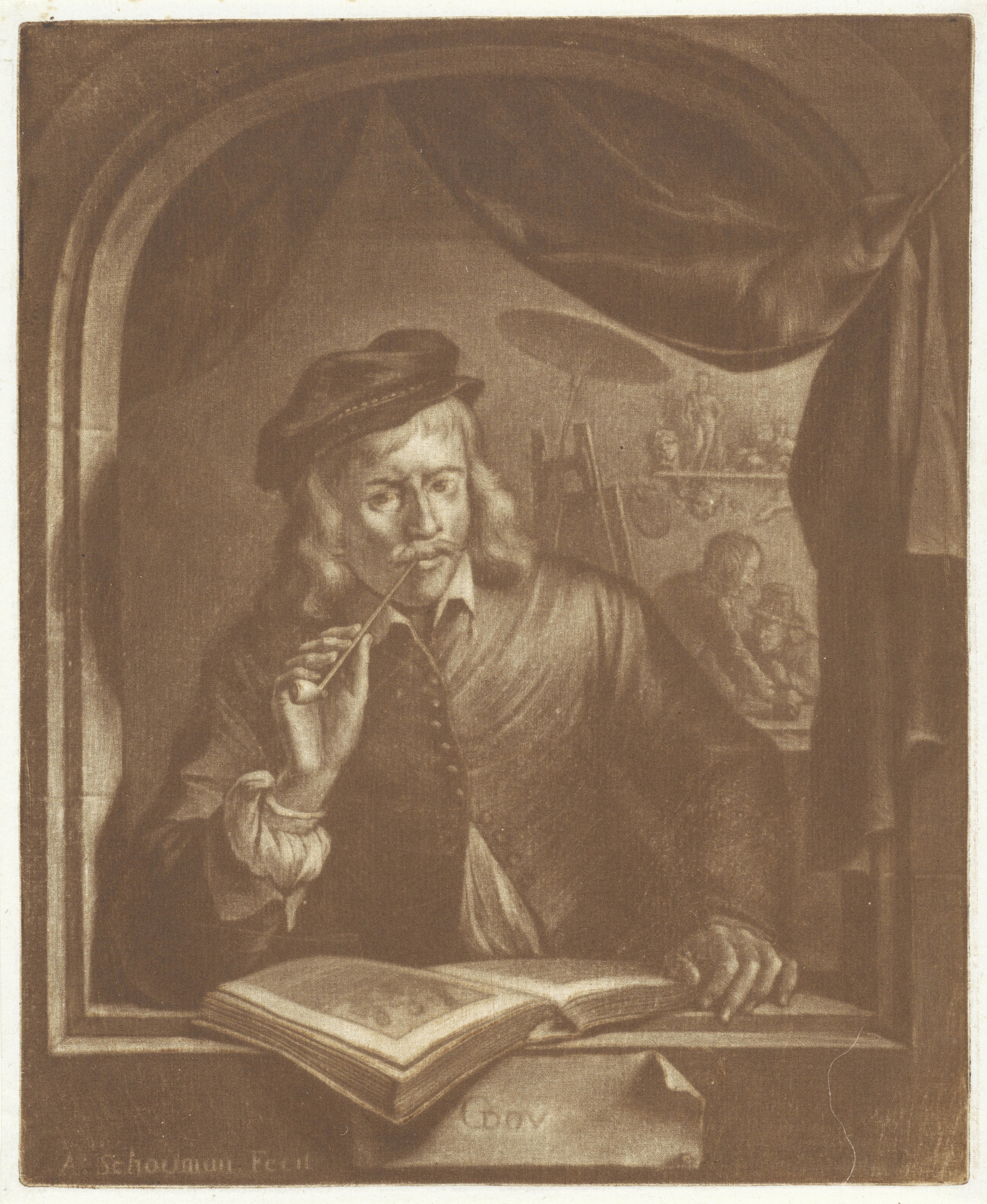Zelfportret van Gerard Dou