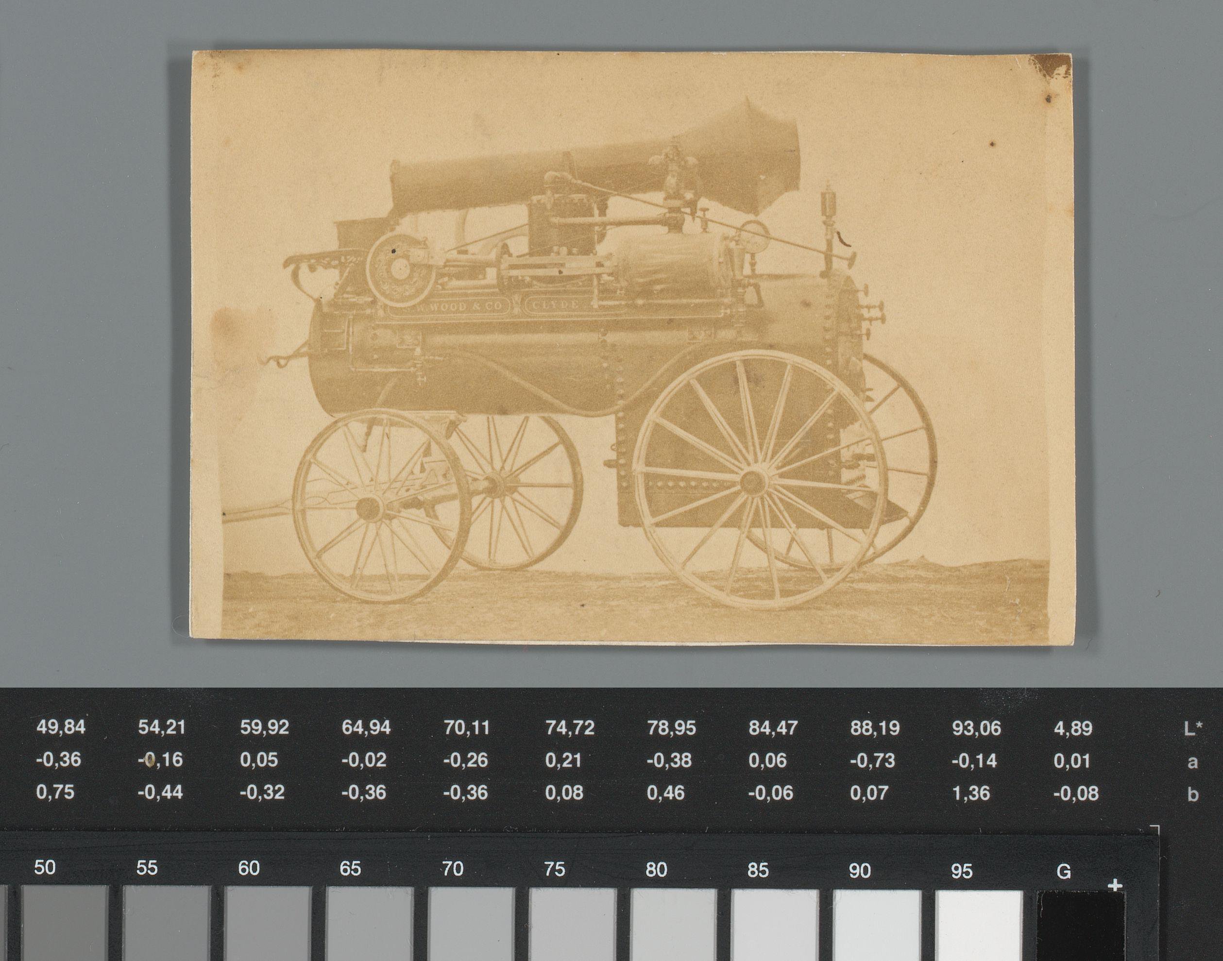 Reclame voor een machine van Wood & Company in Clyde, New York