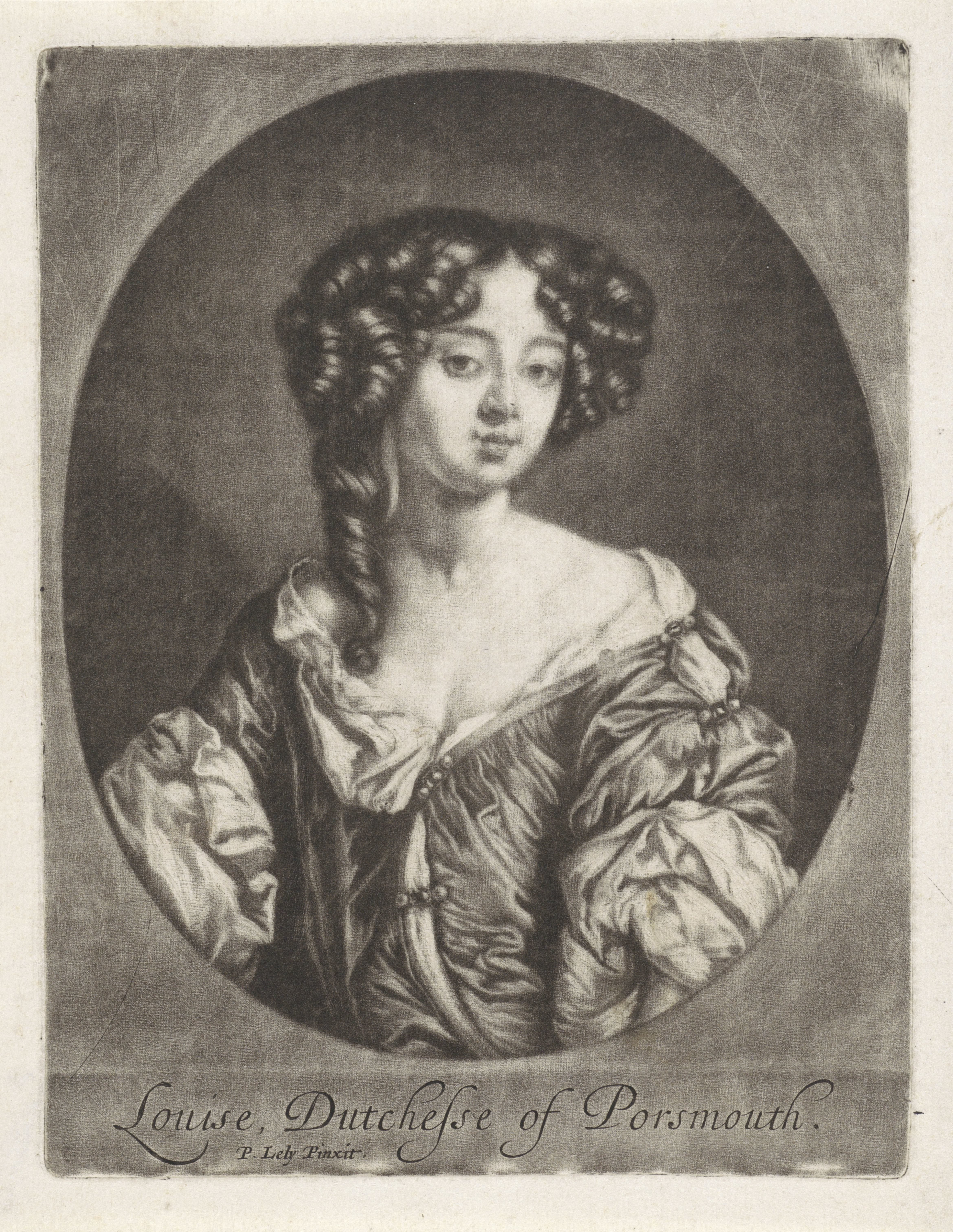 Portret van Louise de Kéroualle hertogin van Portsmouth