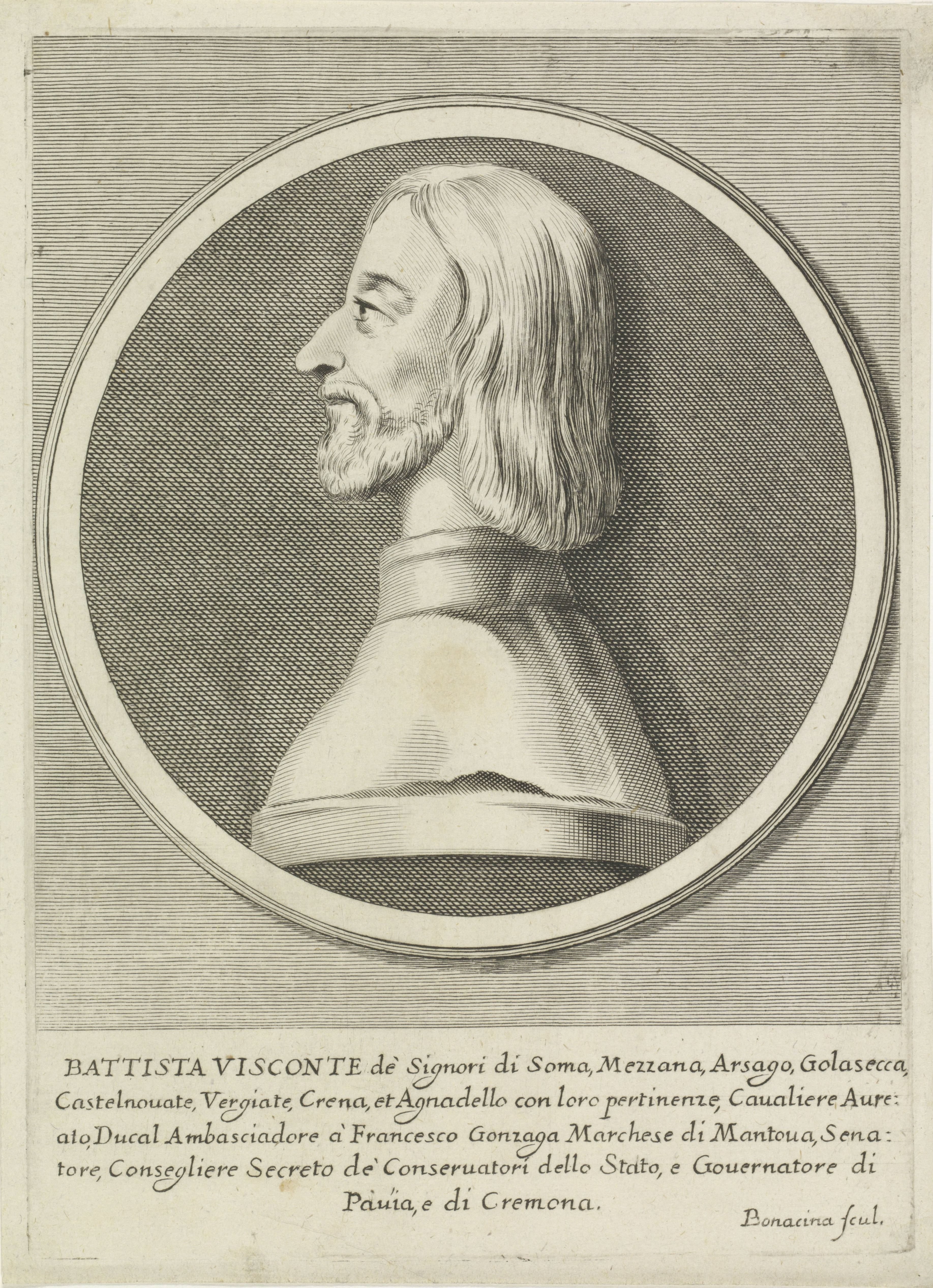 Portret van Battista Visconti
