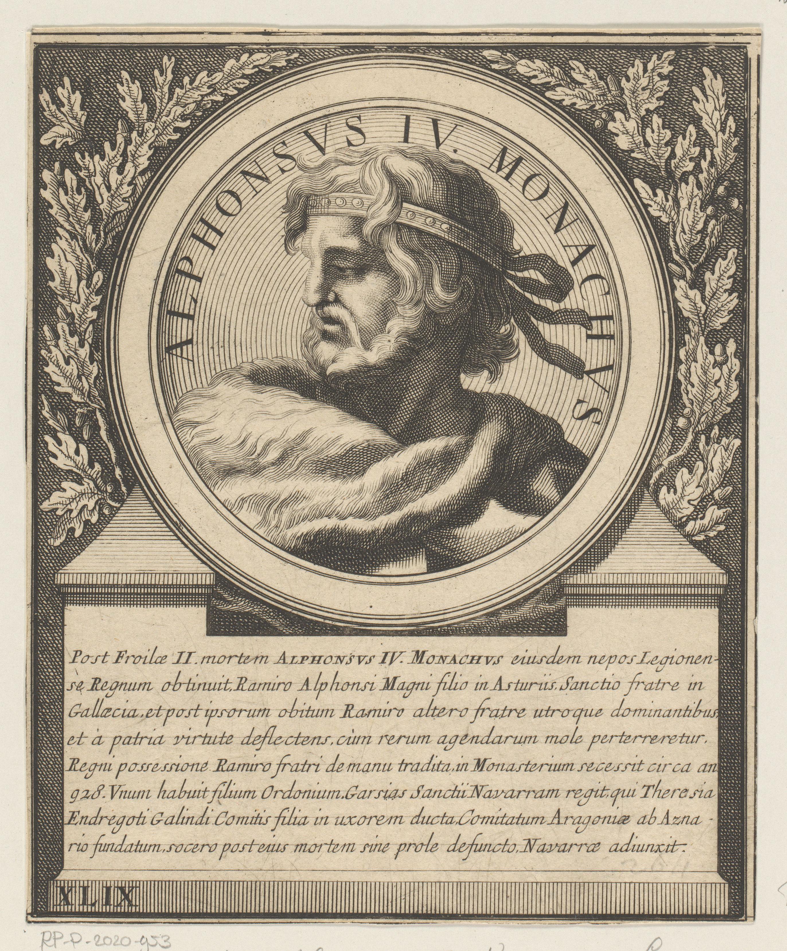 Portret van Alfons IV, koning van León