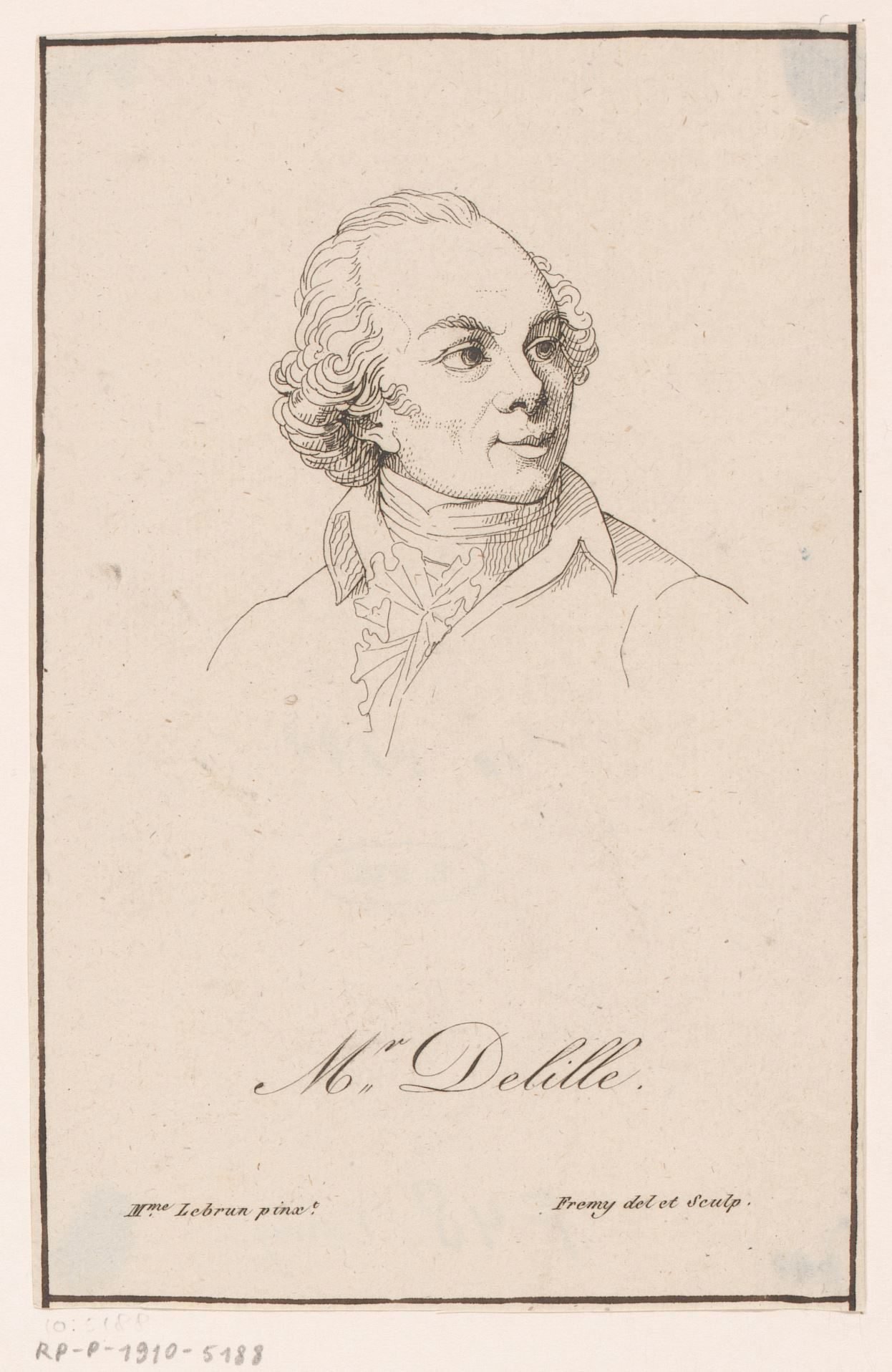 Portret van Jacques Delille