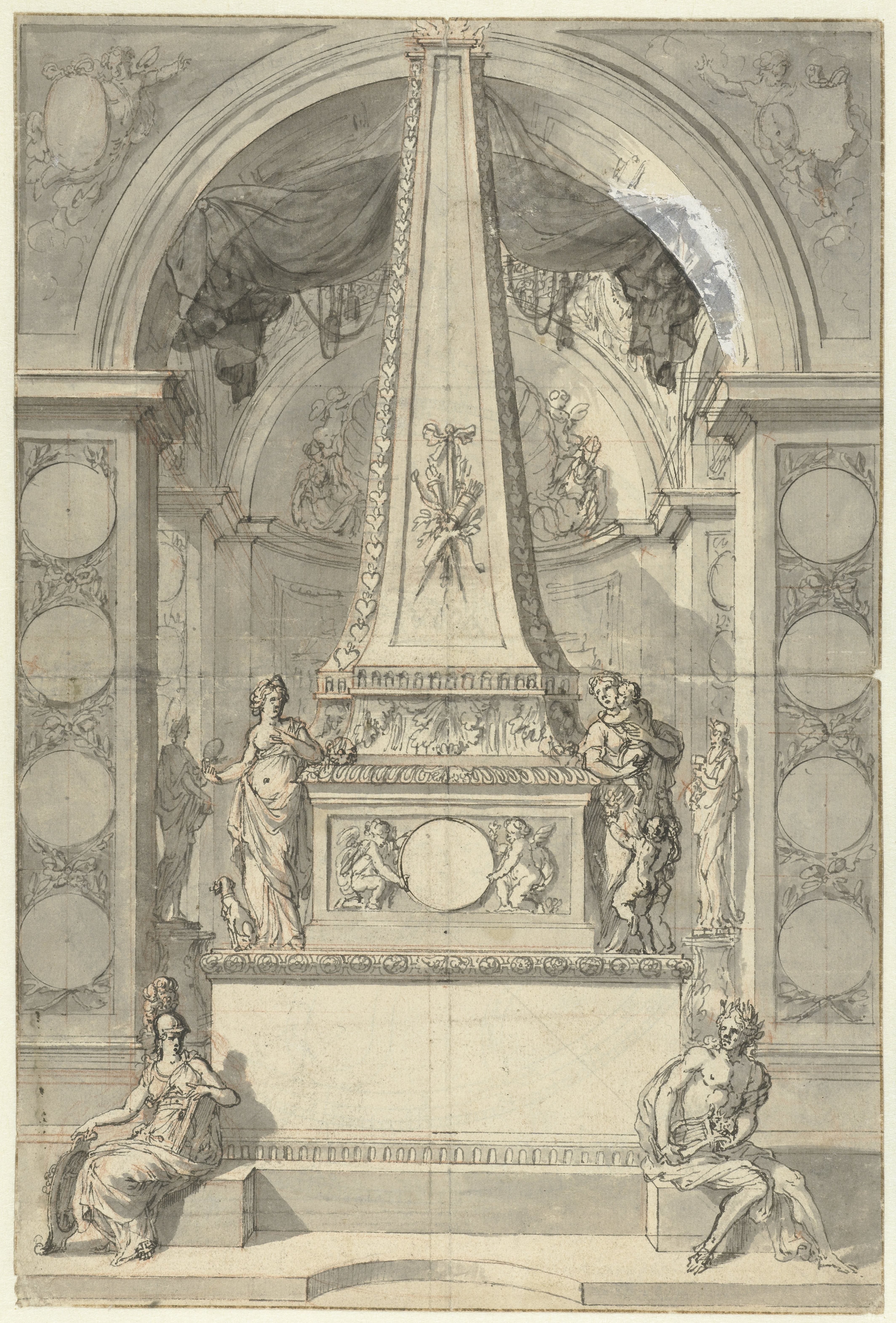 Monument voor het huwelijk van Jonas Witsen met Elisabet Basseliers