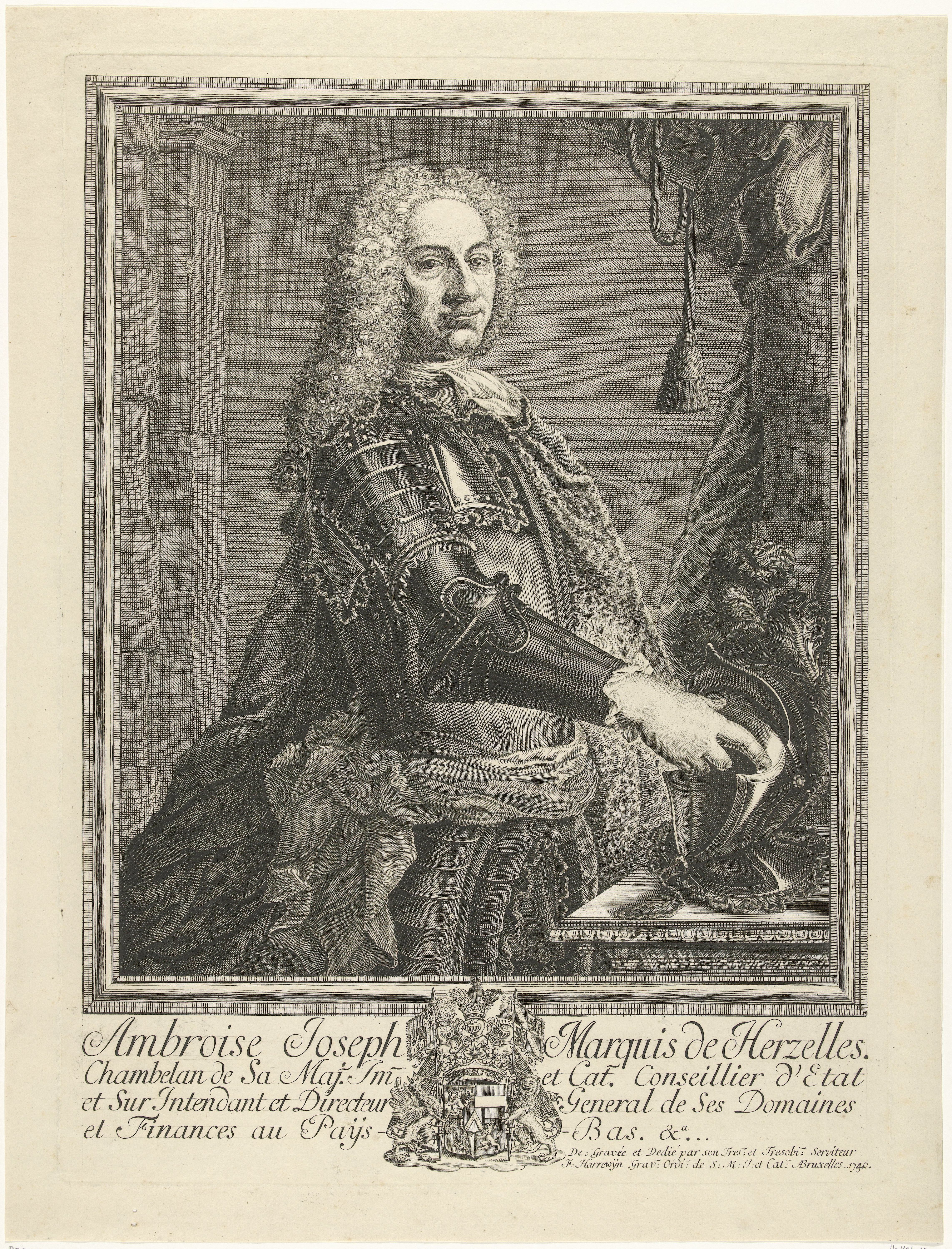 Portret van Ambroise-Joseph, marquis de Herzelles