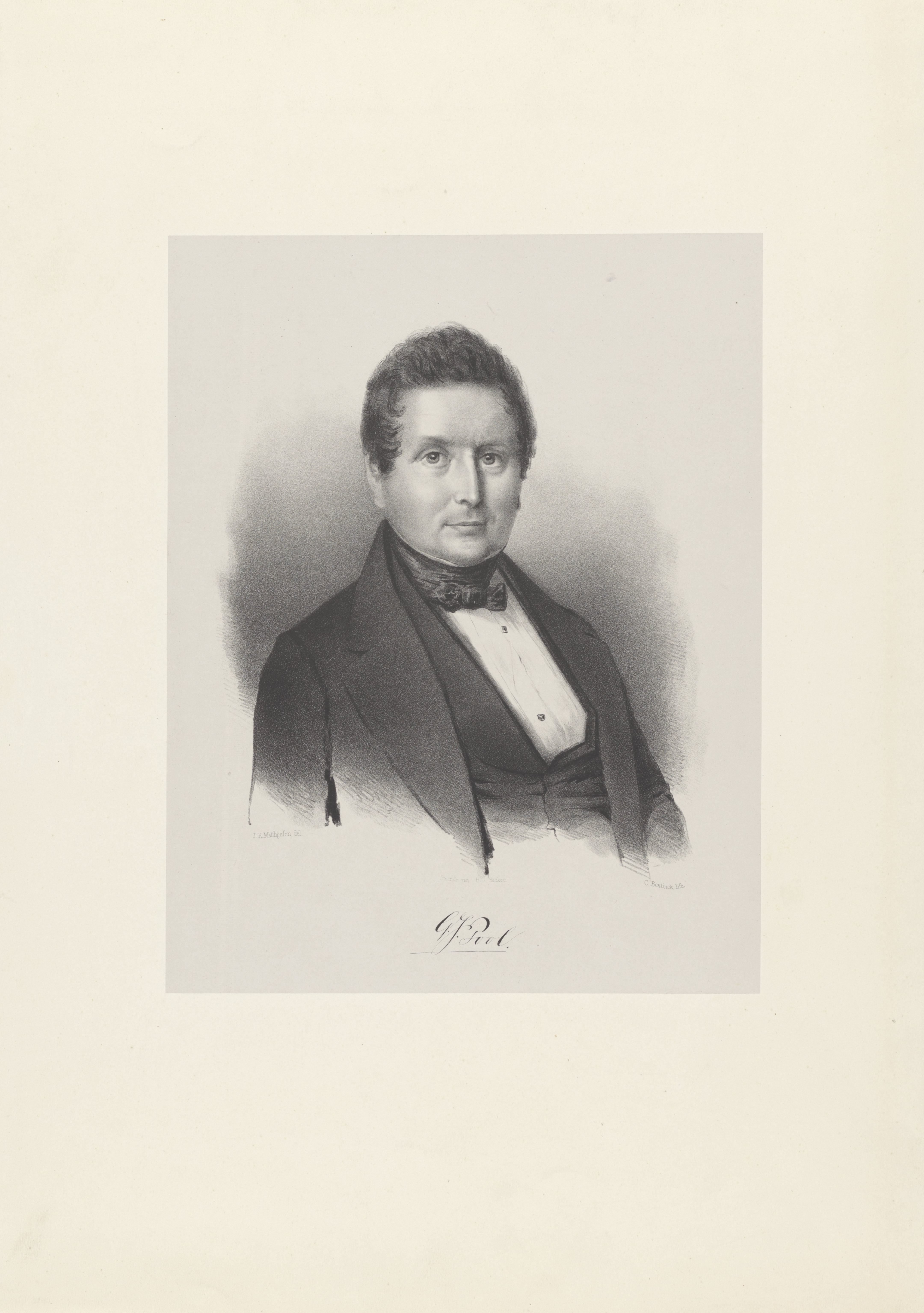 Portret van G.J. Pool